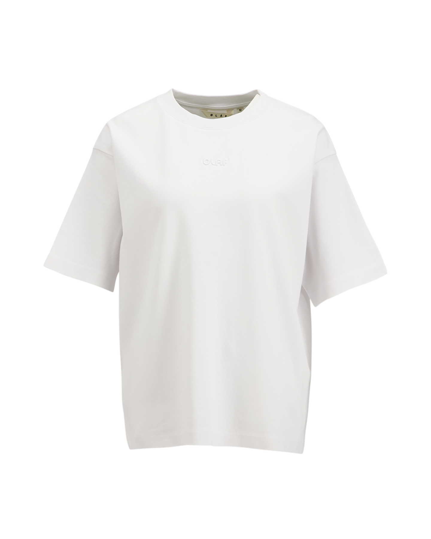 OLAF Wmn Retro Logo Boxy Tee WIT 1