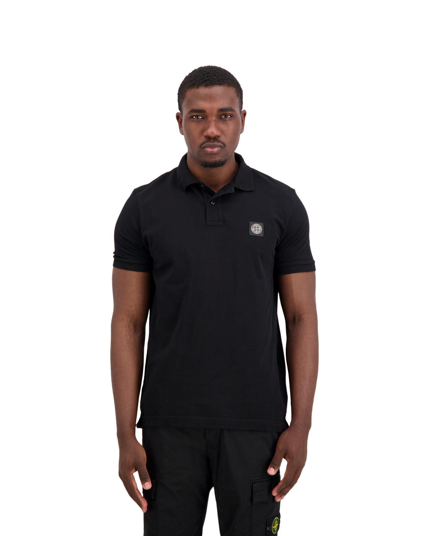 Stone Island 2200008 Polo Ss ZWART 4