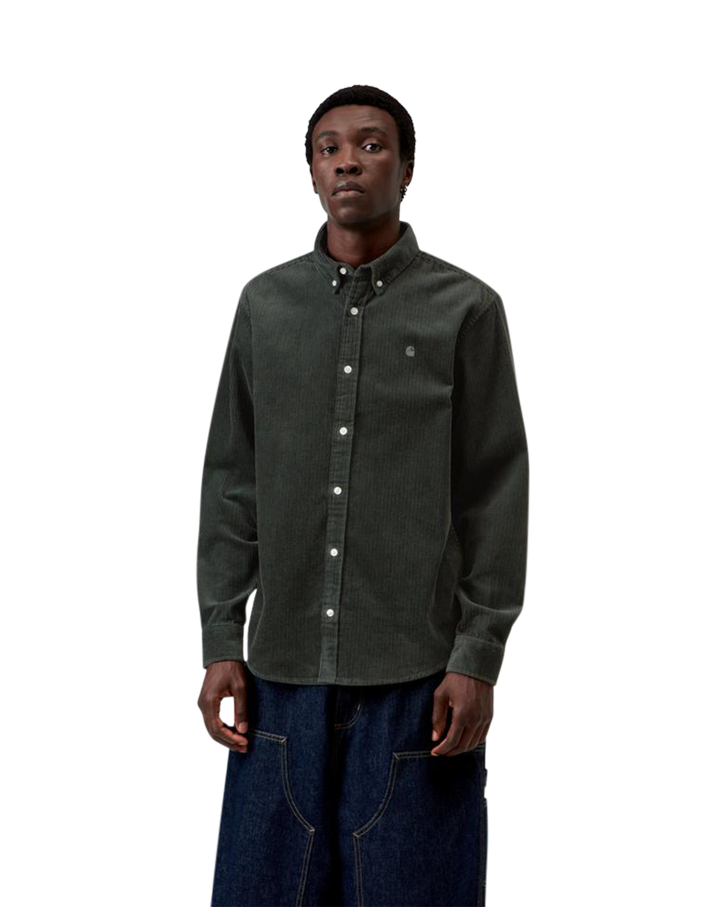 Carhartt L/S Madison Cord Shirt ANTHRACIET 3