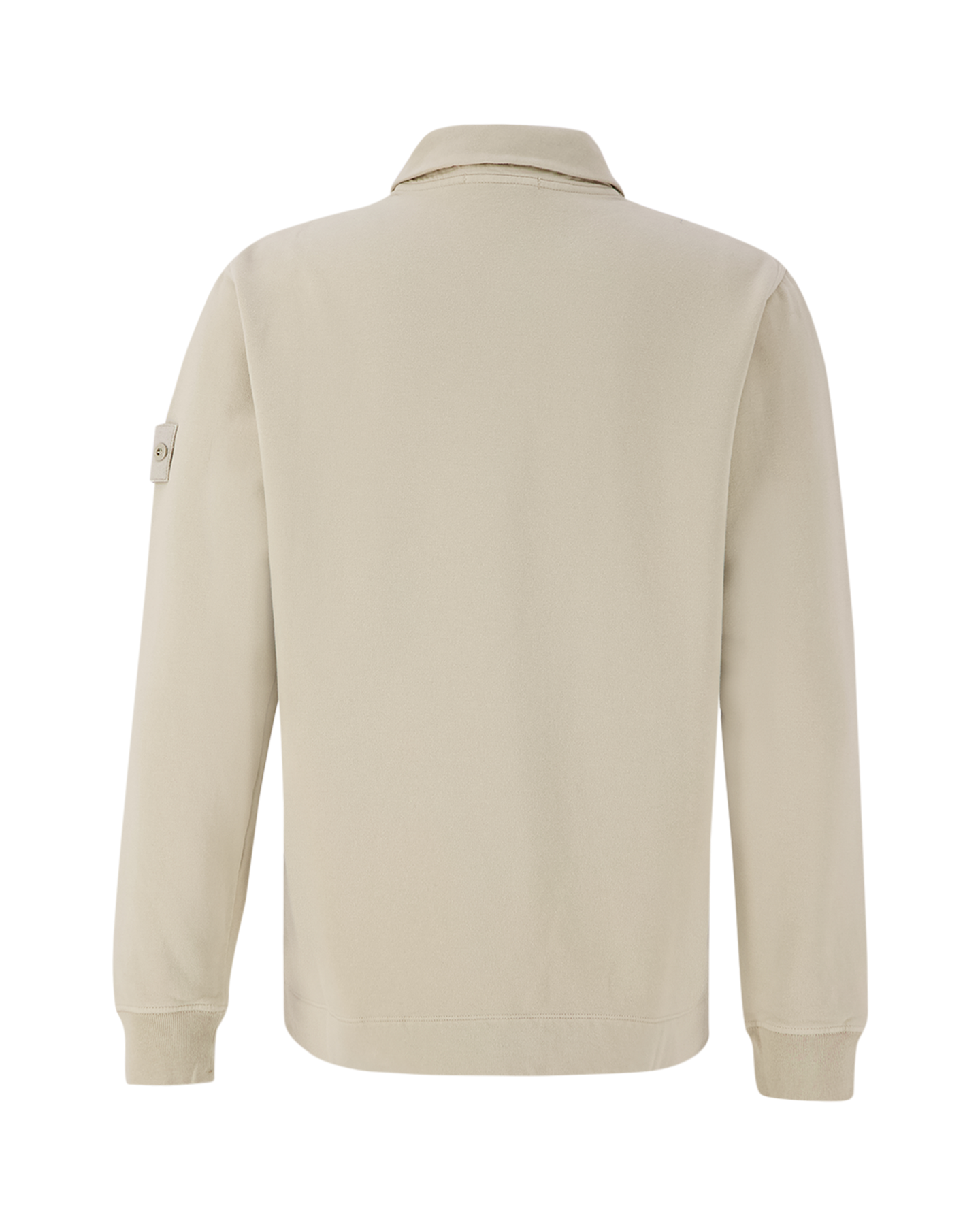 Stone Island 649F7 Cotton Garment Dyed Ghost Piece Polo Sweatshirt BEIGE 2