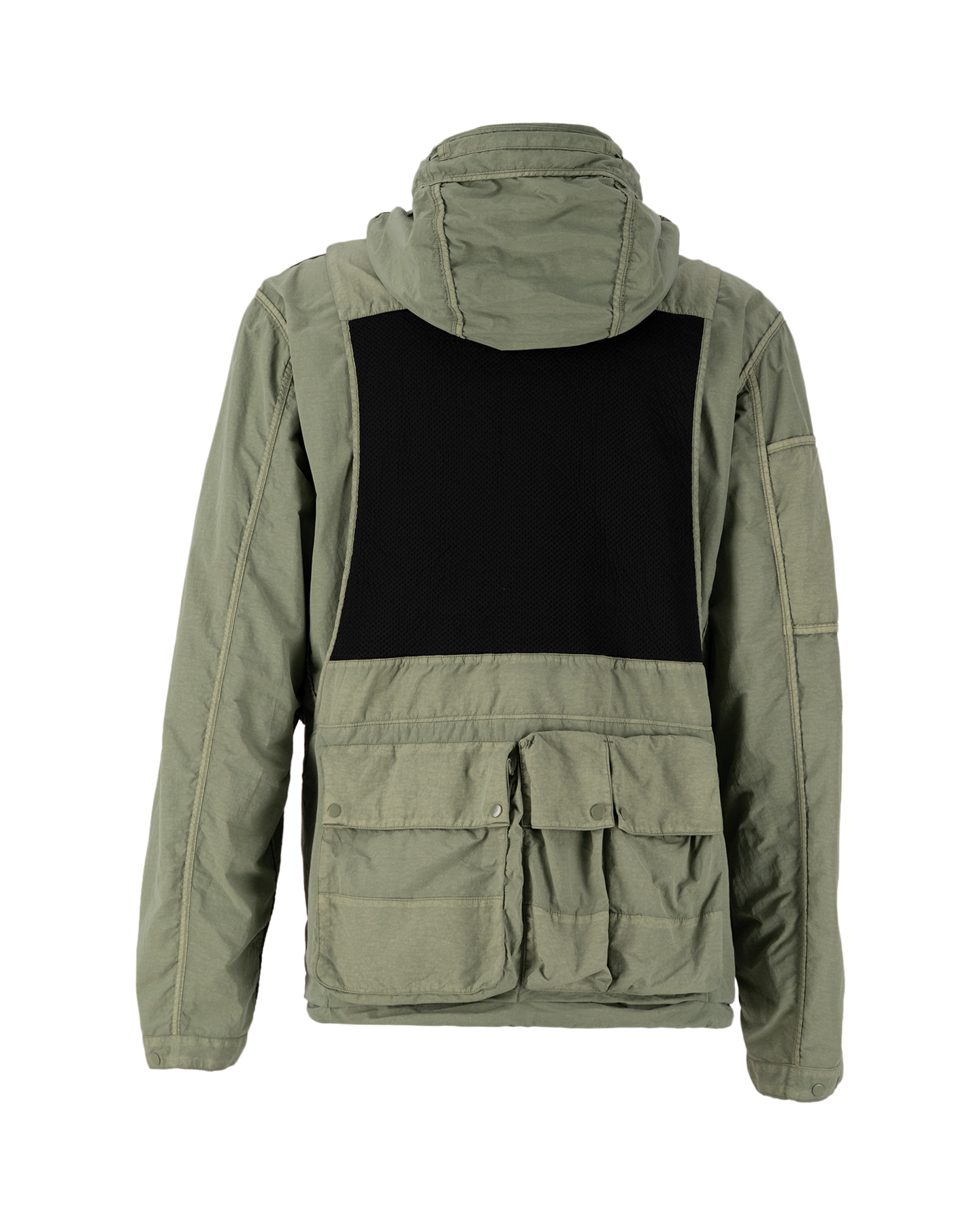 C.P. Company Flatt Nylon Reversible Hooded Jacket GROEN 2