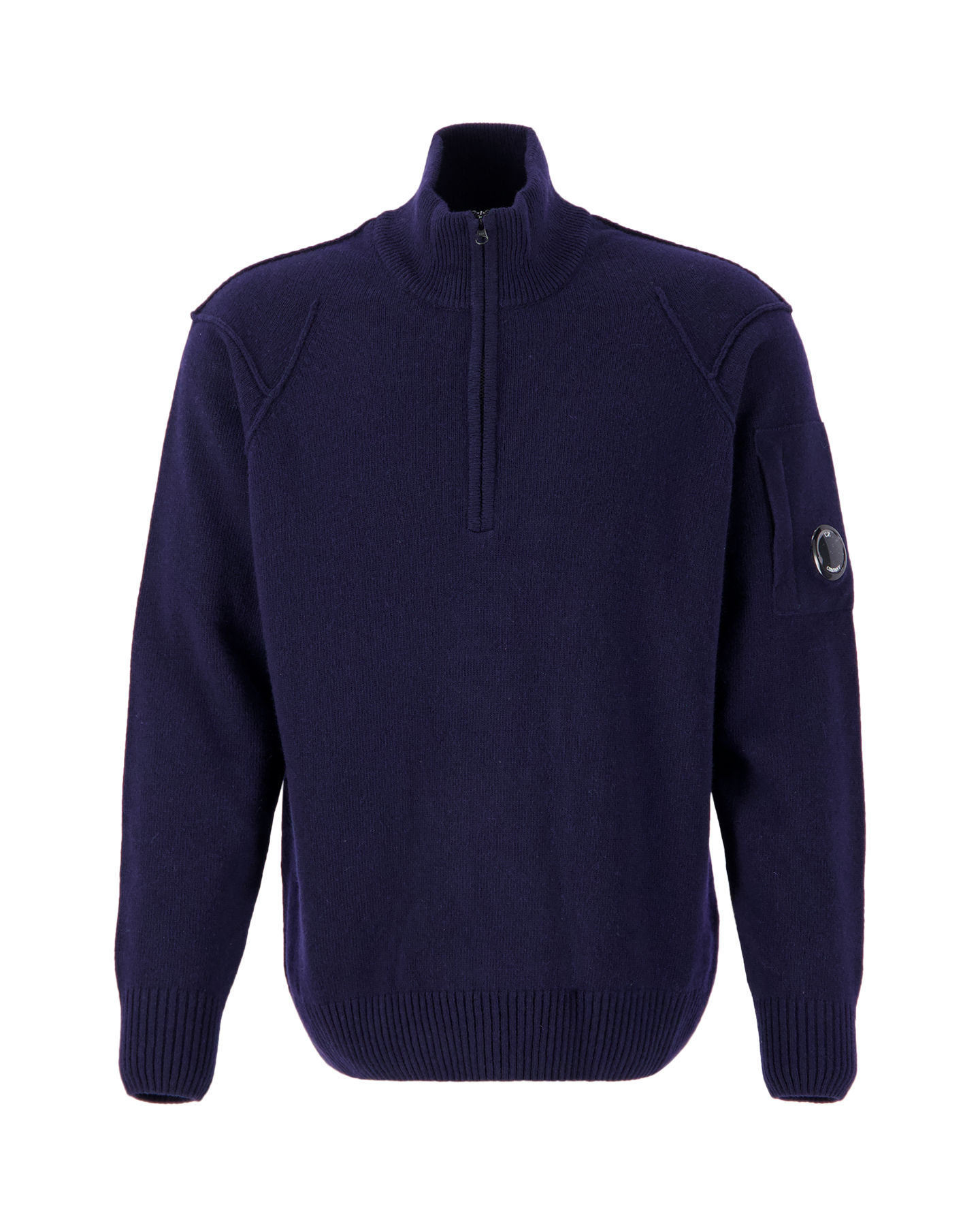 C.P. Company Lambswool Half Zipped Knit DONKERBLAUW 1