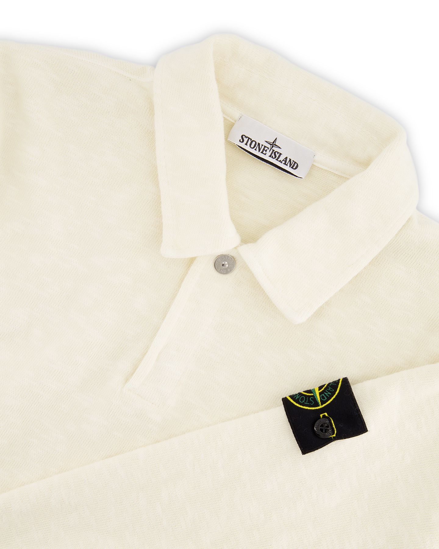 Stone Island S0238 Polo Lange Mouw CREME 3