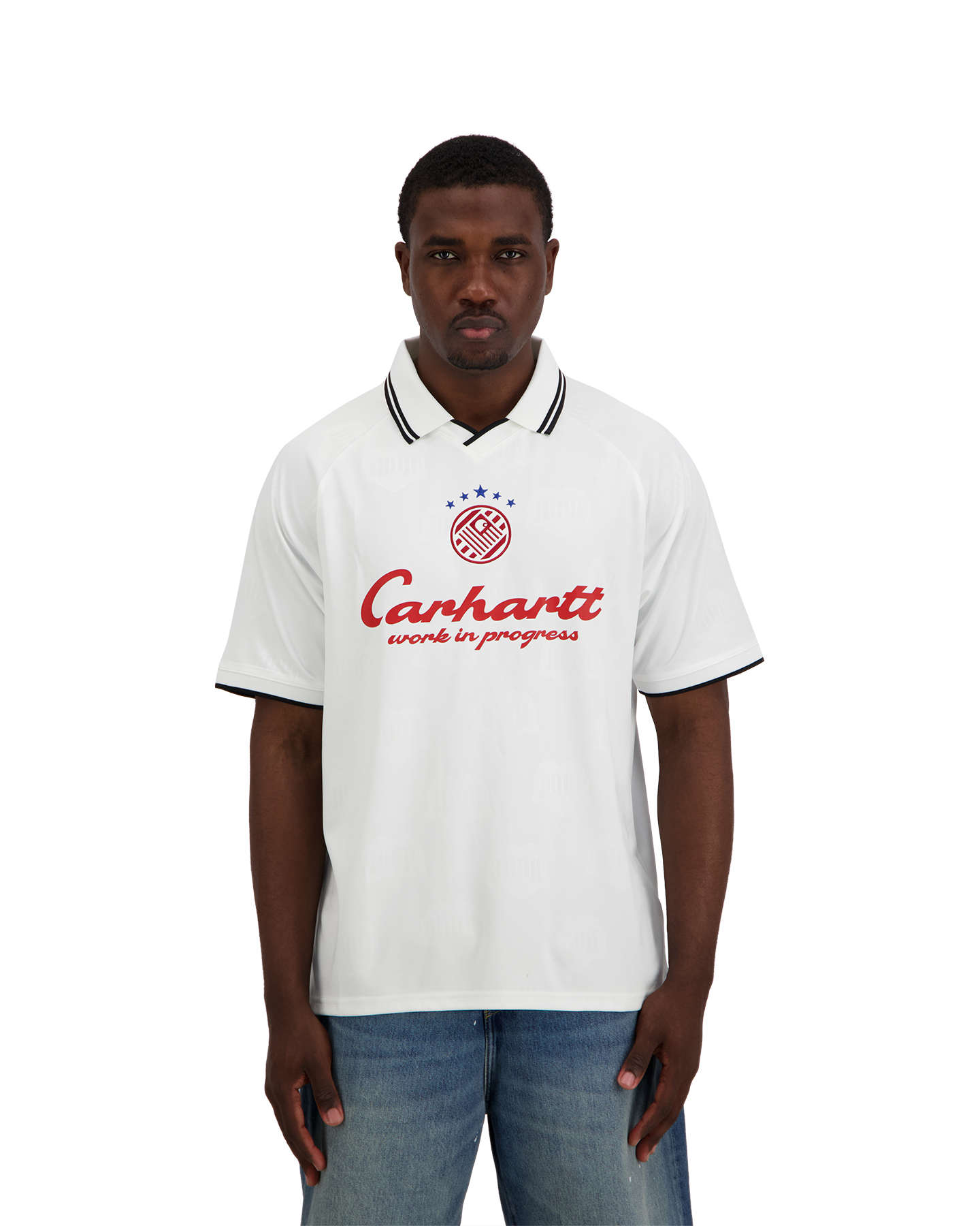 Carhartt S/S Terrace Football T Shirt WIT 4