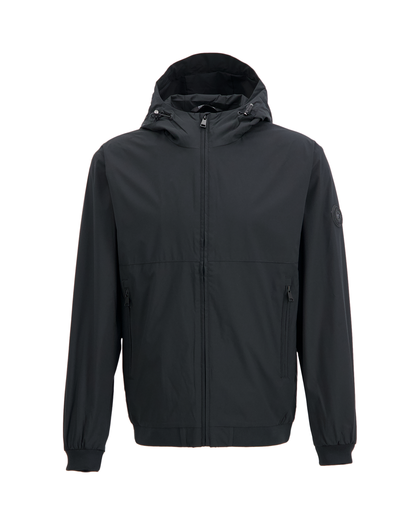 Airforce Hooded Four-Way Stretch Jacket ZWART 1