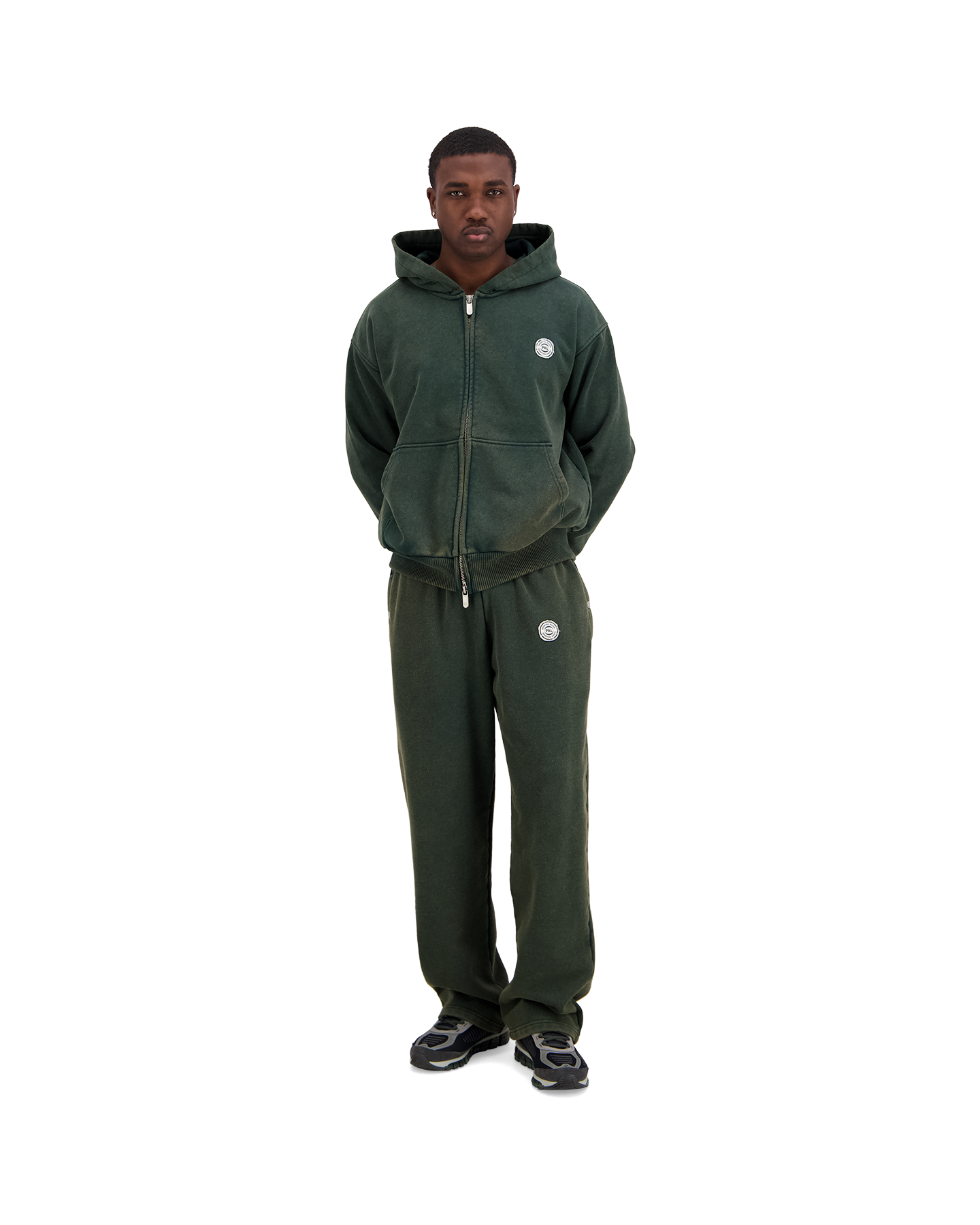 PAL Sporting Goods The Brando No Cuff Sweatpants DONKERGROEN 3