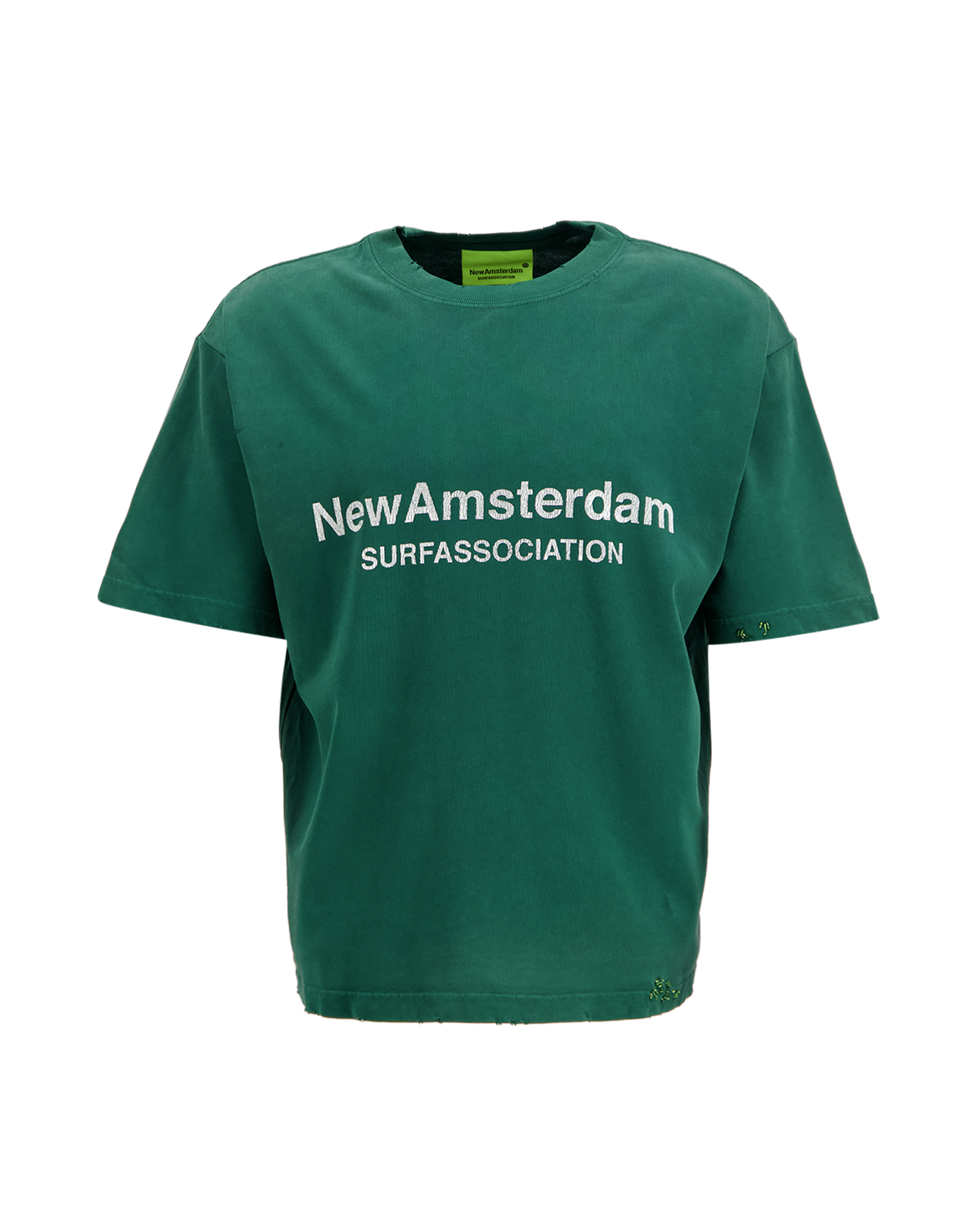 New Amsterdam Surf Association Worked Logo Tee GROEN 1