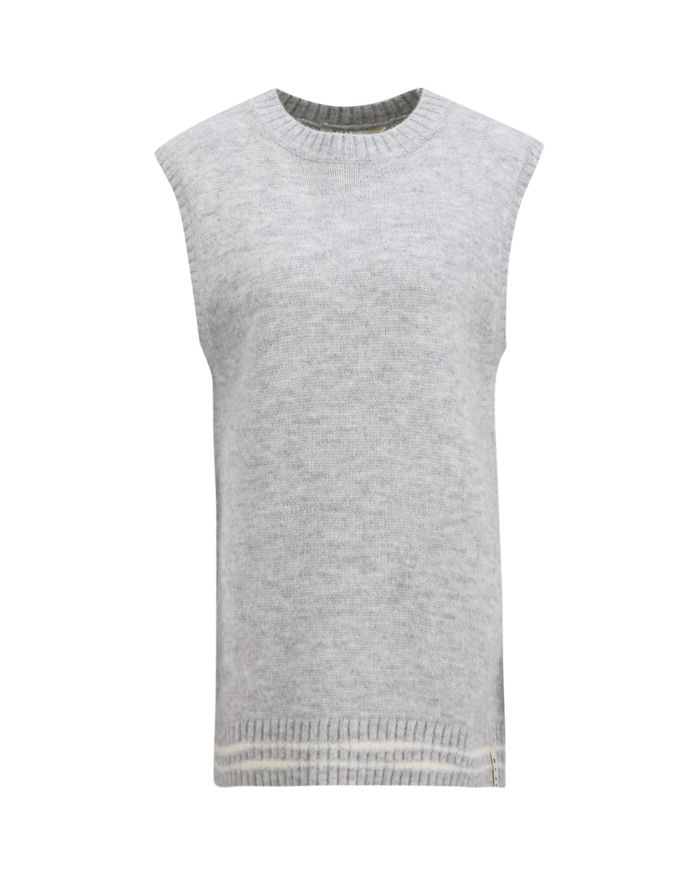 OLAF Crafted Detail Knit Vest GRIJS 1