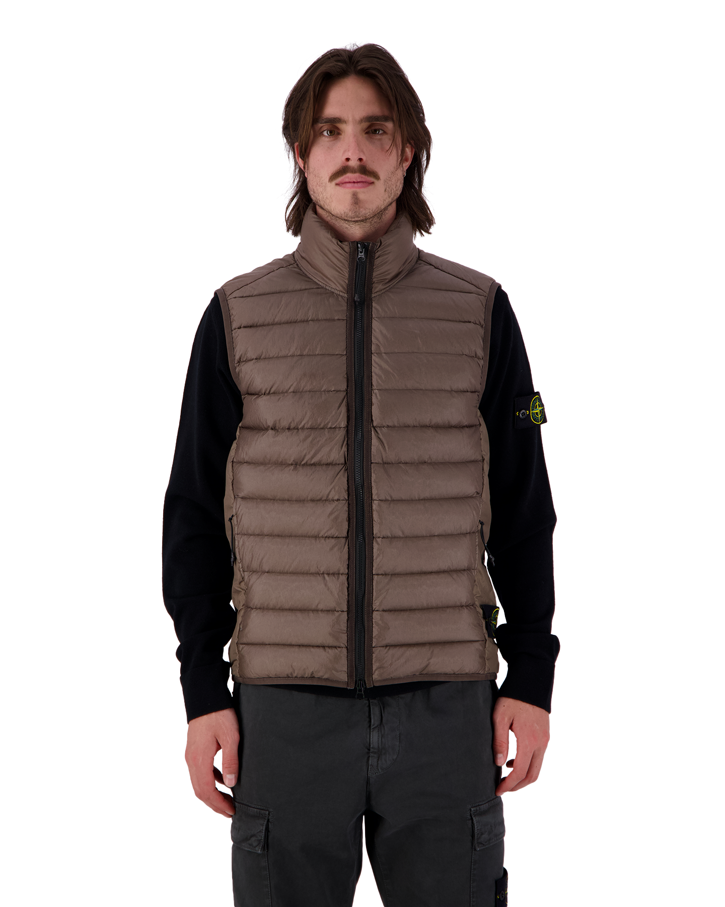 Stone Island G0724 Loom Woven Nylon Down Vest BRUIN 4