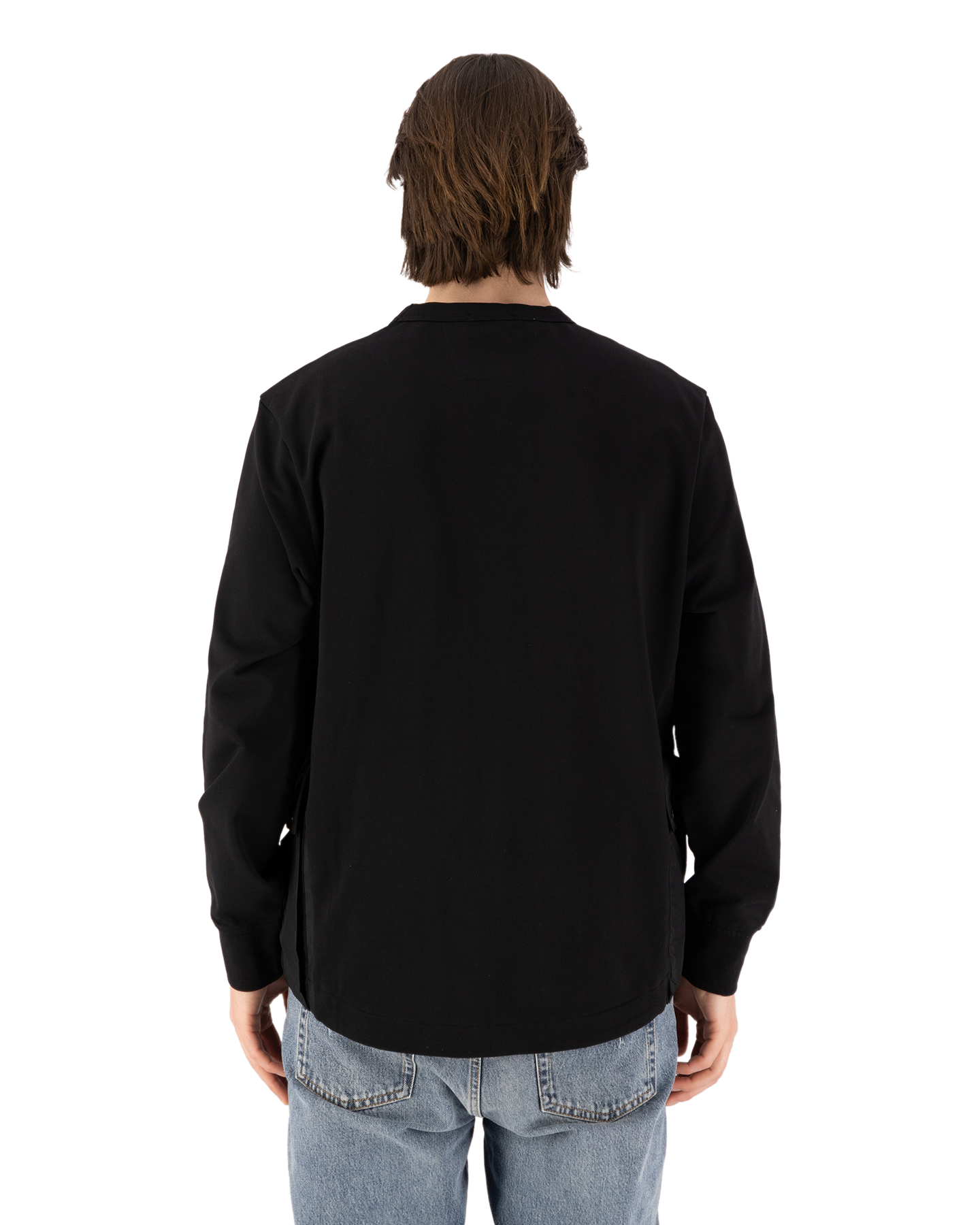 C.P. Company Metropolis Metropolis Series Stretch Fleece Mixed Pocket Sweatshirt ZWART 5