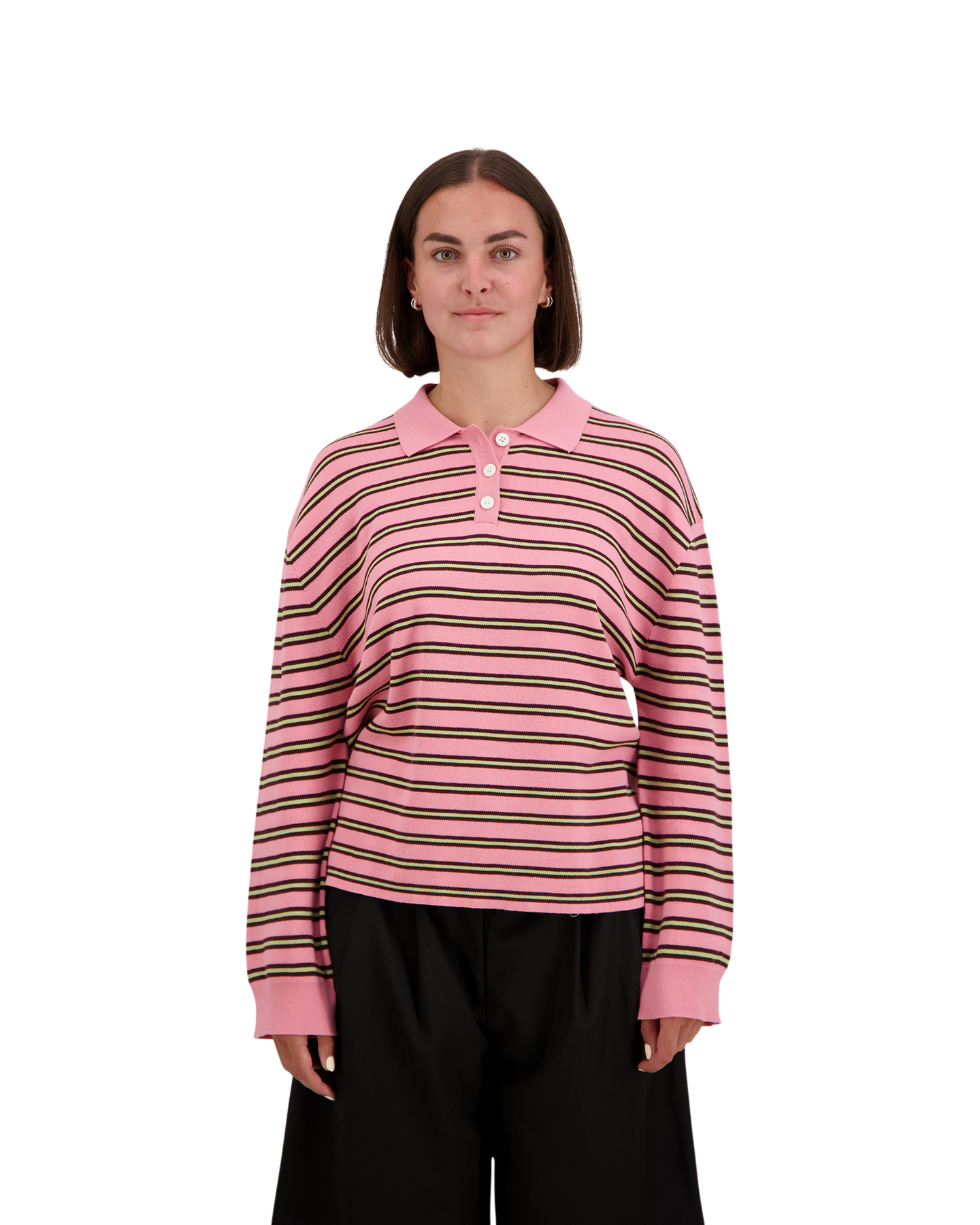 Boii Studios Adanne Polo Knit ROSE 3