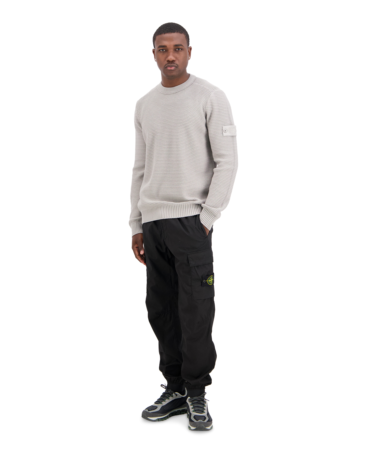 Stone Island S00Fa Ghost - Knitwear Trui LICHTGRIJS 3