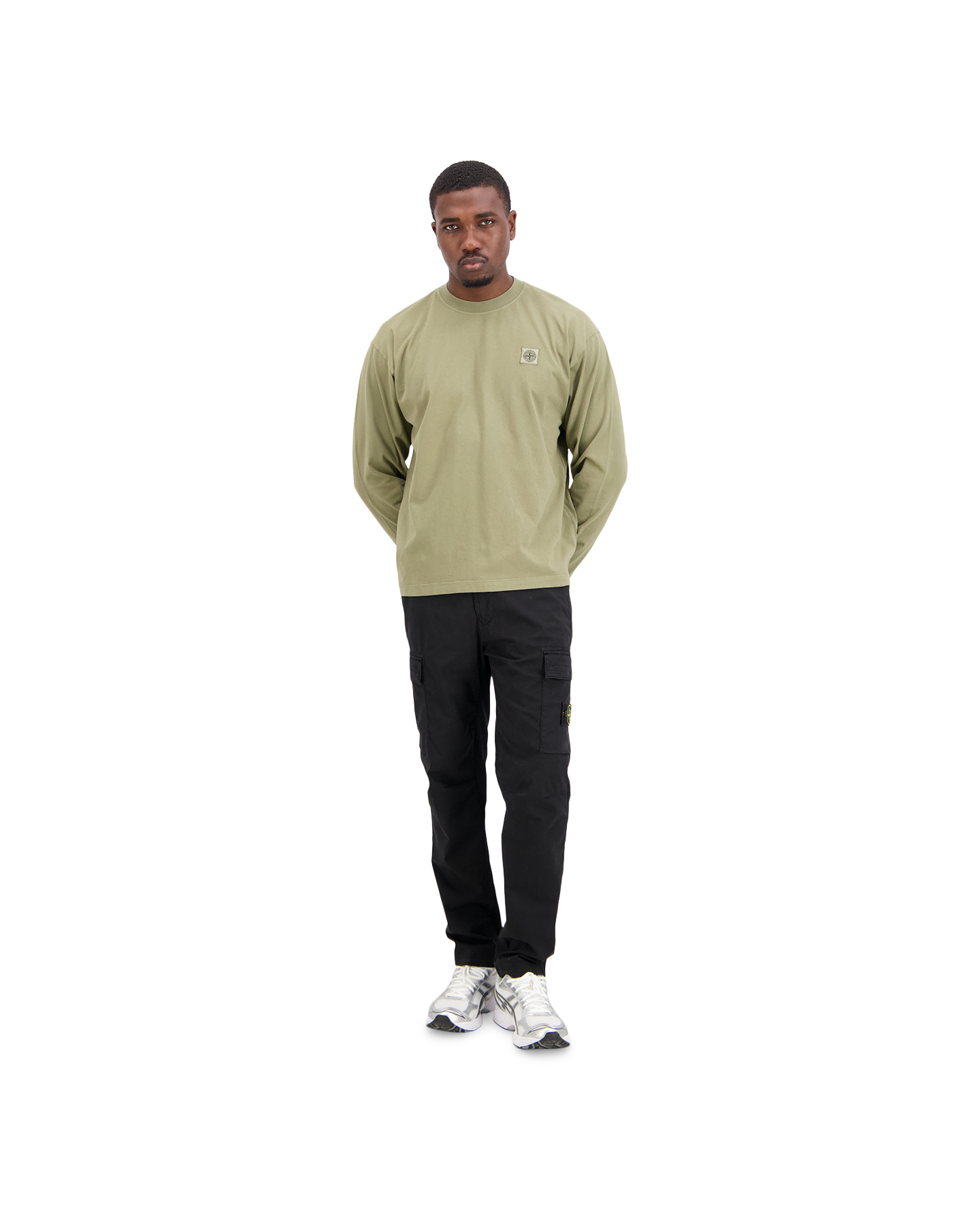 Stone Island 2100007 T Shirt Ls GROEN 3