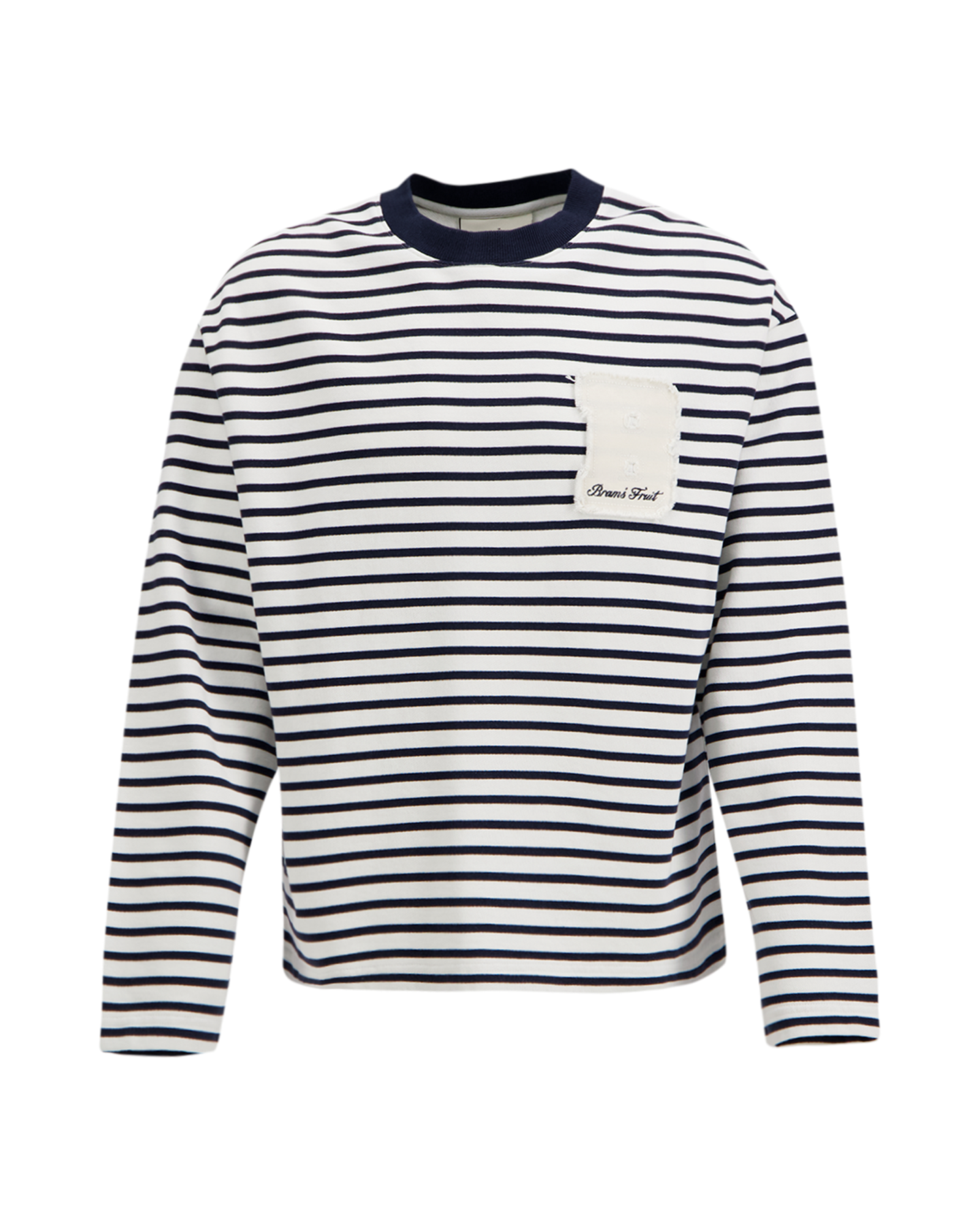 Brams Fruit Varsity Striped Longsleeve DONKERBLAUW 1