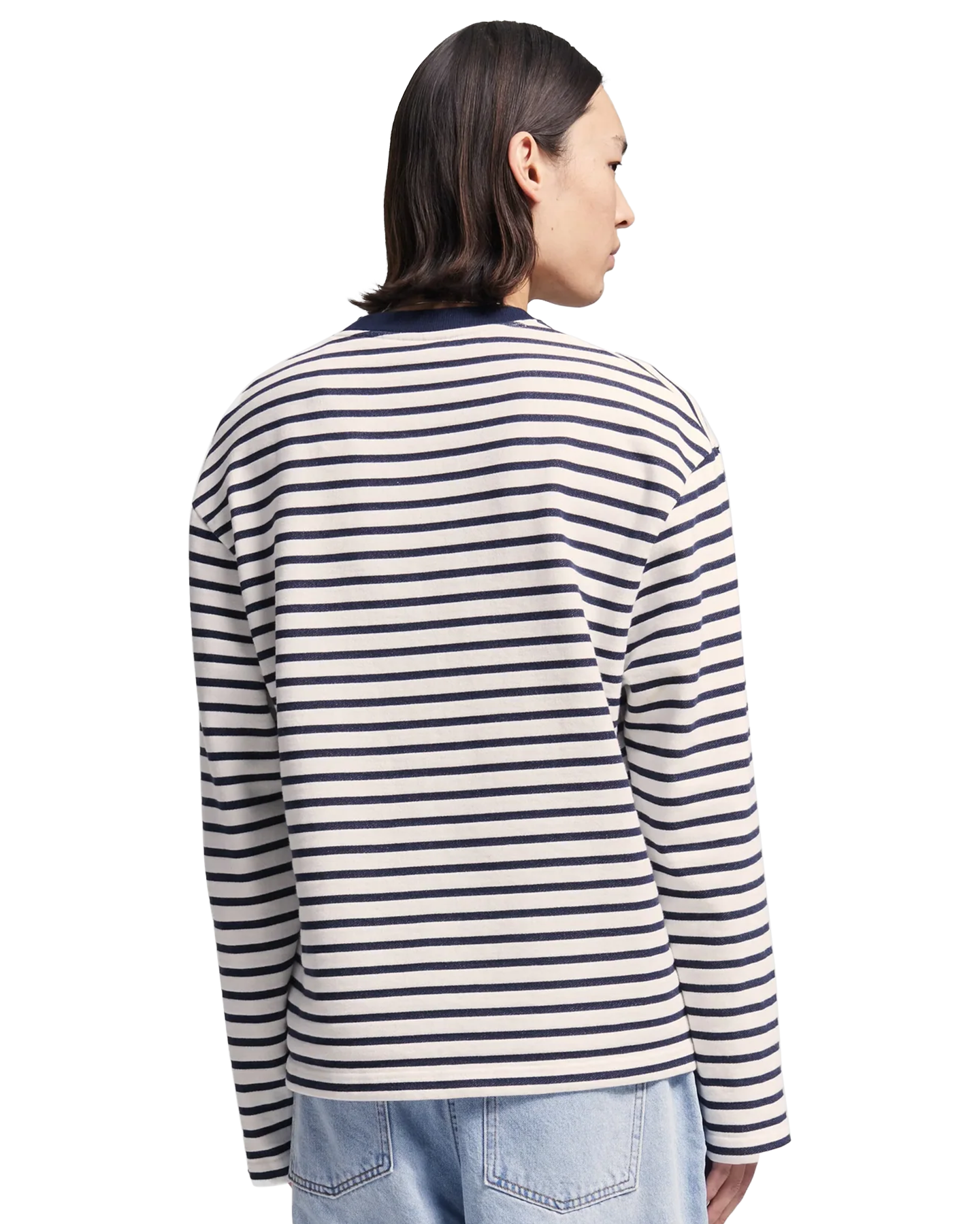 Brams Fruit Varsity Striped Longsleeve DONKERBLAUW 4