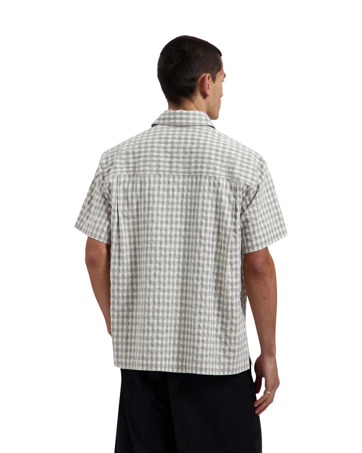 OLAF Check Boxy Ss Shirts GRIJS 4