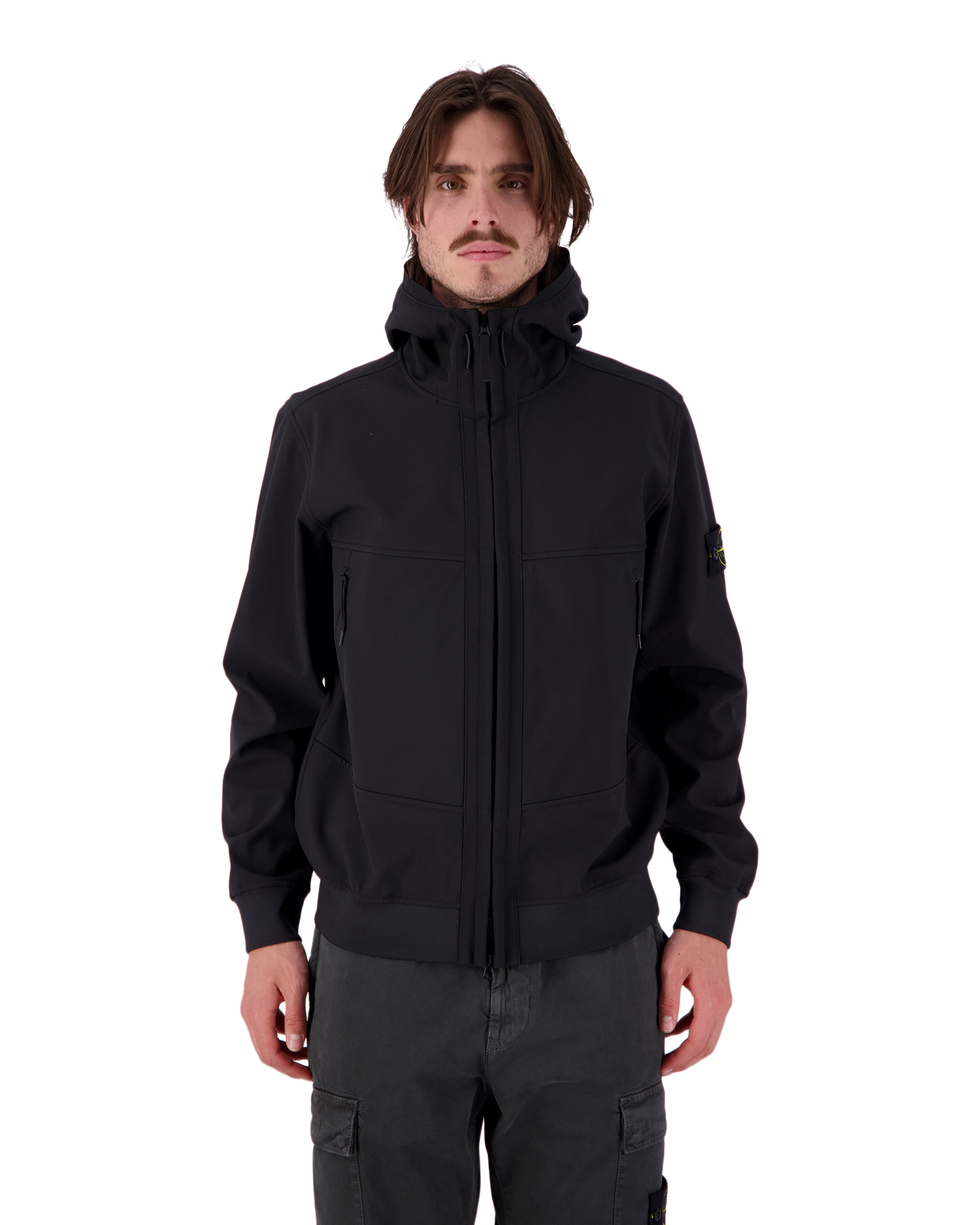 Stone Island Q0322 Soft Shell Jacket ZWART 4