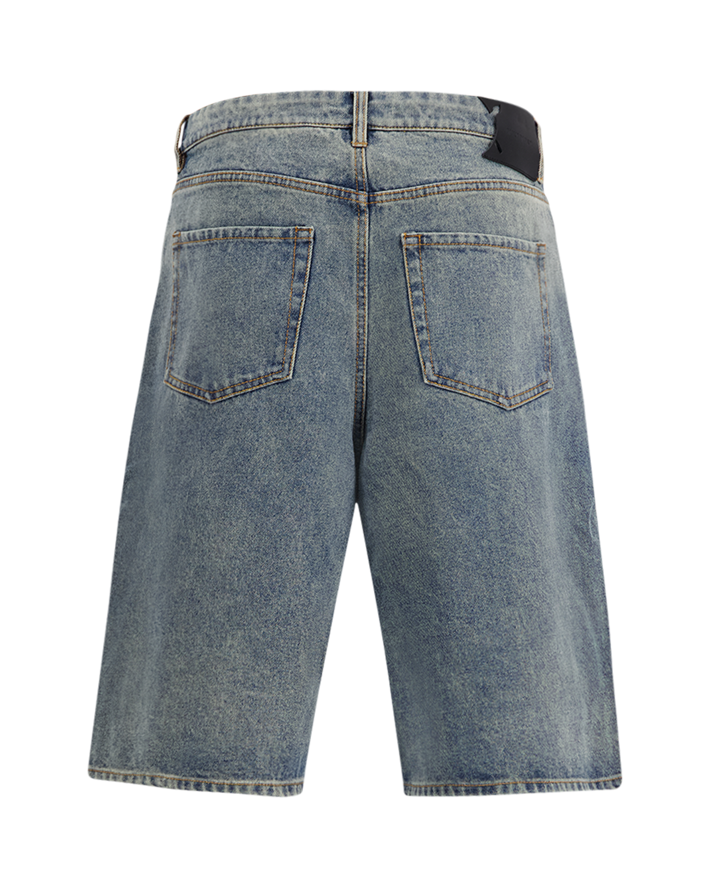 Daily Paper Compact Shield Embroidery Denim Shorts BLAUW 2