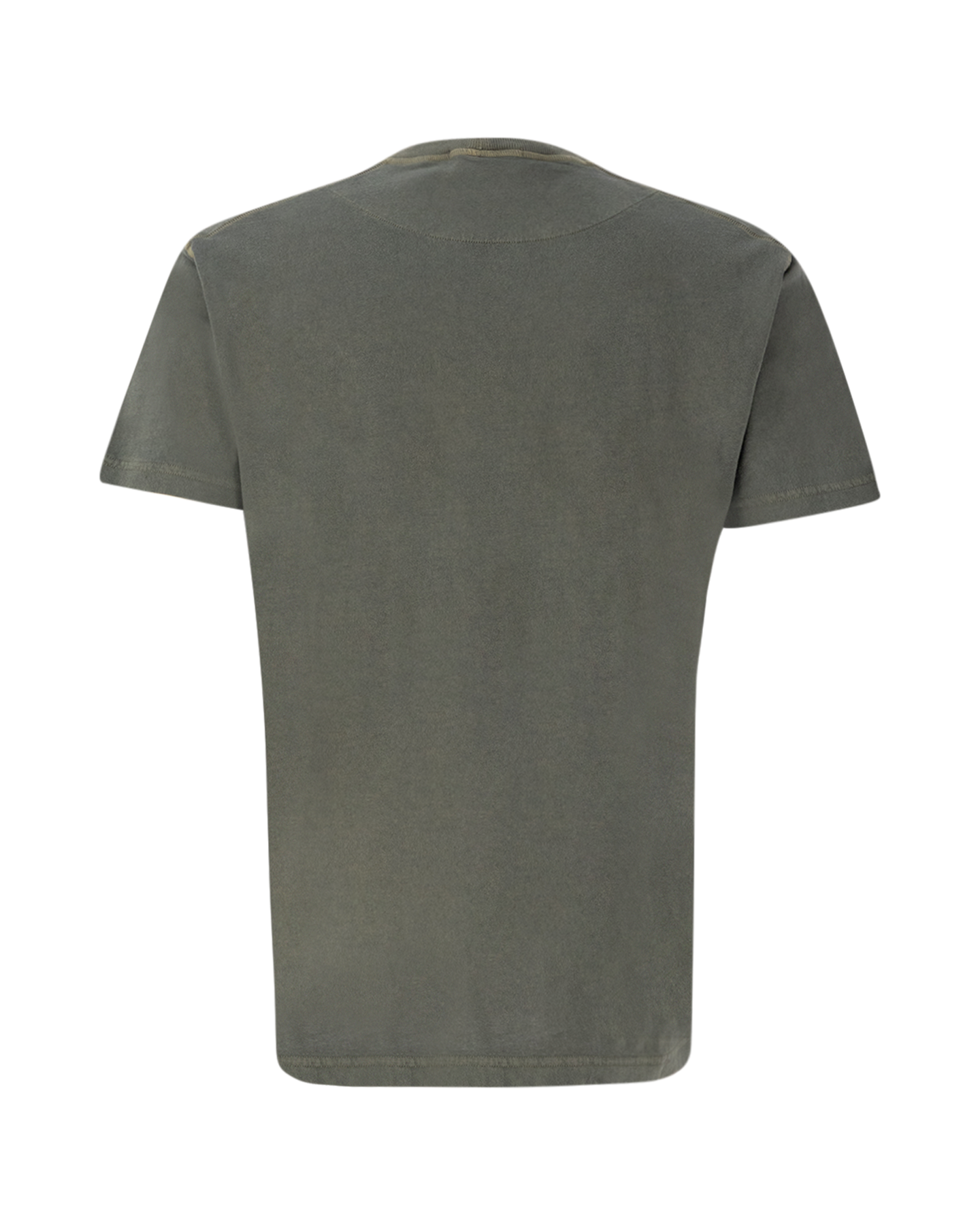 Stone Island 23757 Organic Cotton Jersey Garment Dyed 'Fissato' Effect T-Shirt GROEN 2
