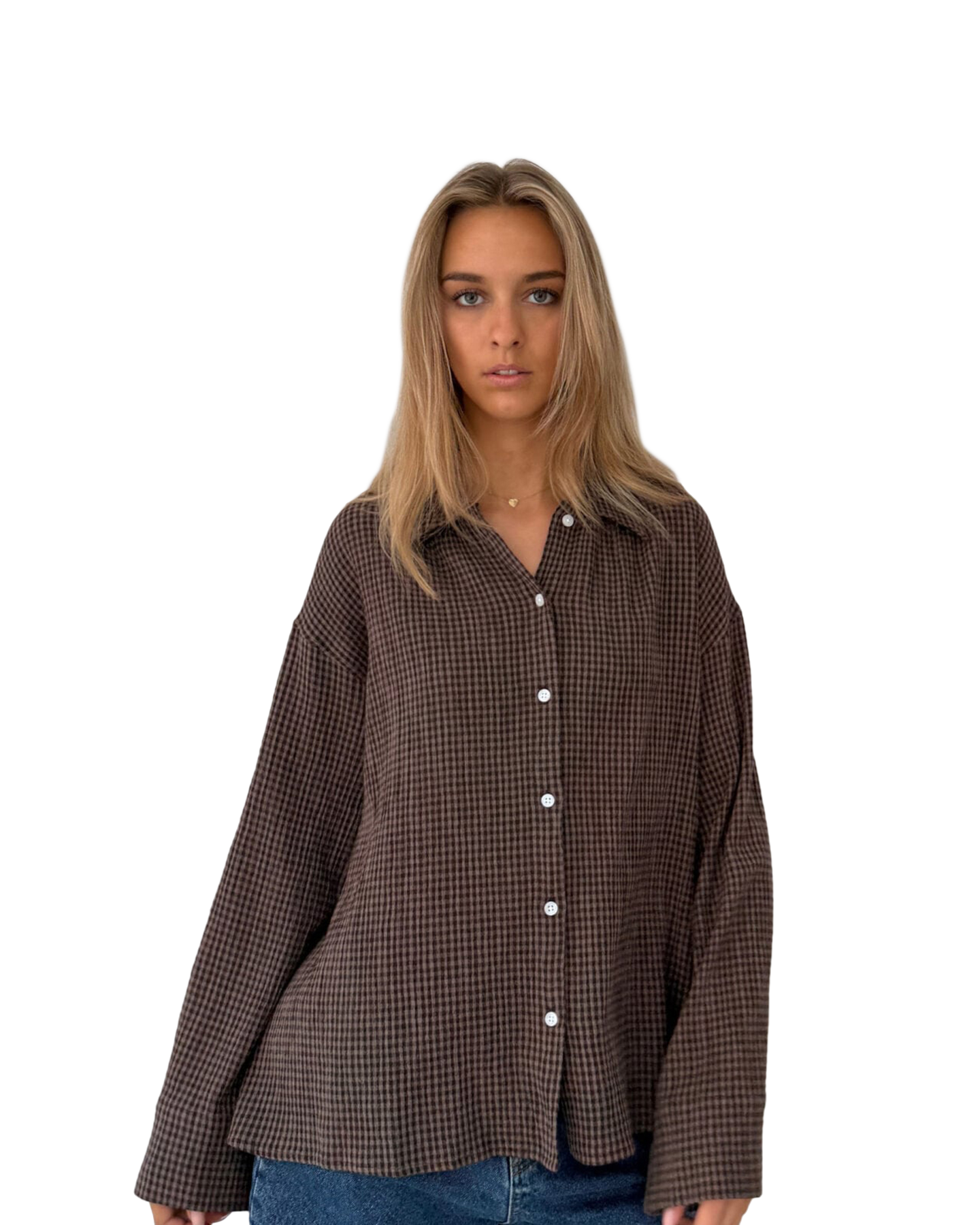 Boii Studios Tinsi Check Shirt BRUIN 3