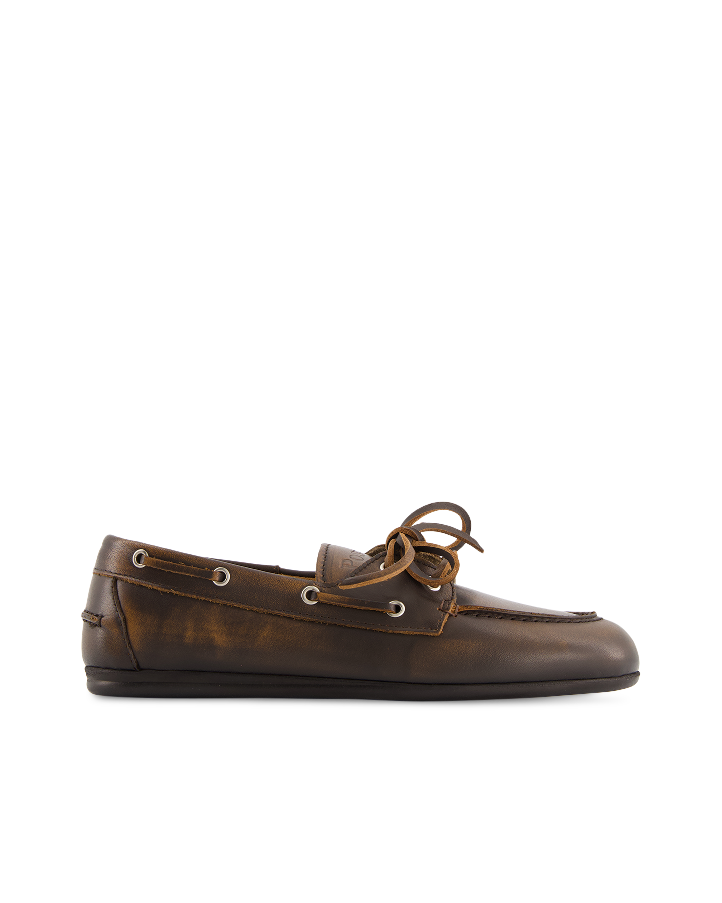 Posa Boat Loafer Brushed - Leather DONKERBRUIN 1