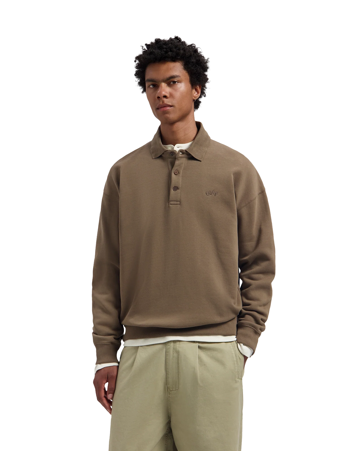 OLAF Signature Oversized Polo BRUIN 3