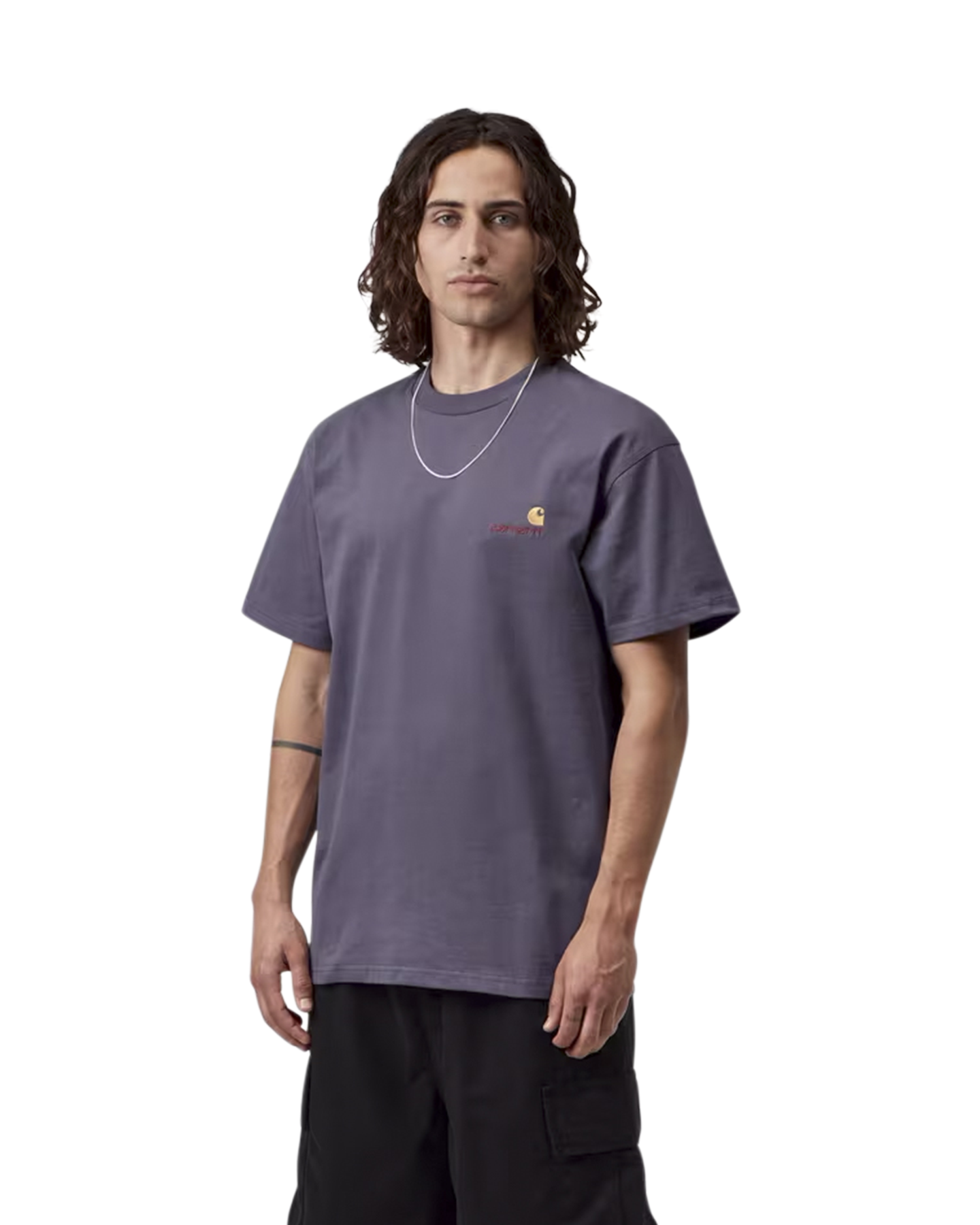 Carhartt S/S American Script T Shirt PAARS 3