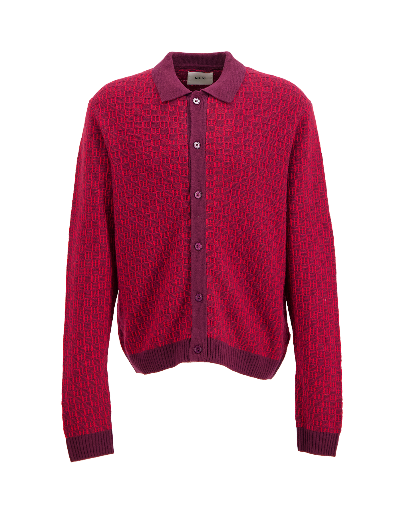 NN.07 Thor Polo Cardigan 60004 ROOD 1