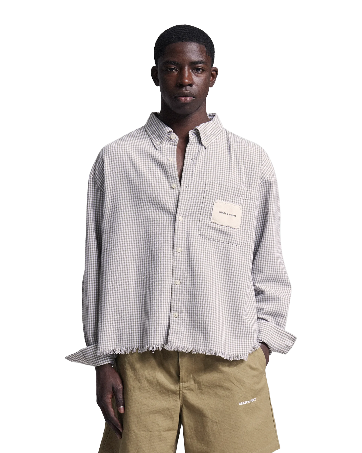 Brams Fruit Distressed Farmer'S Shirt Ls LICHTGROEN 3