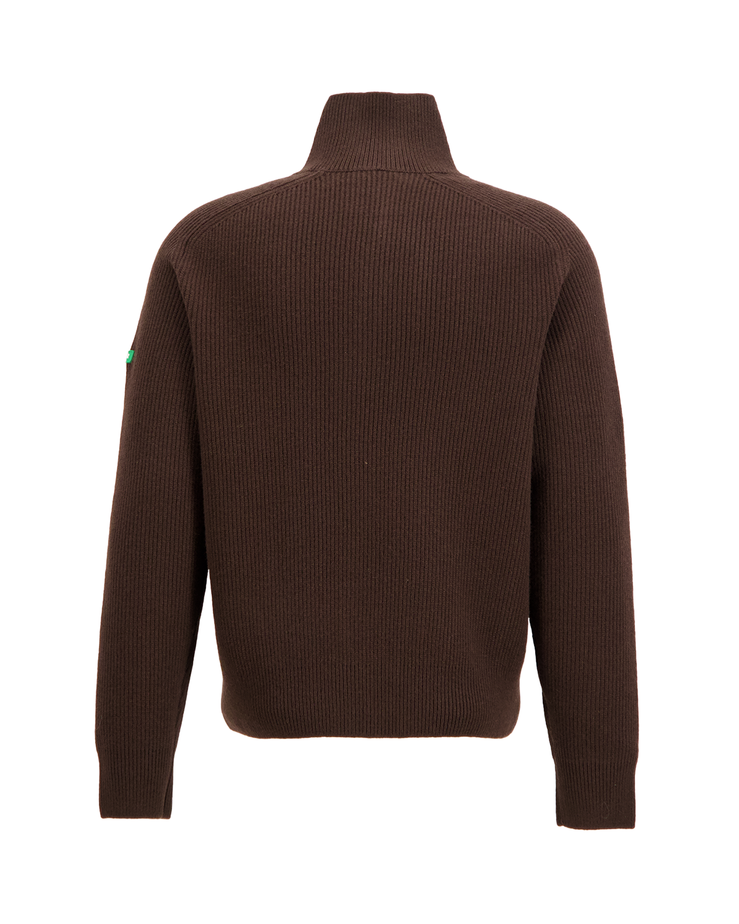 Flaneur Badge Knit Cardigan BRUIN 2