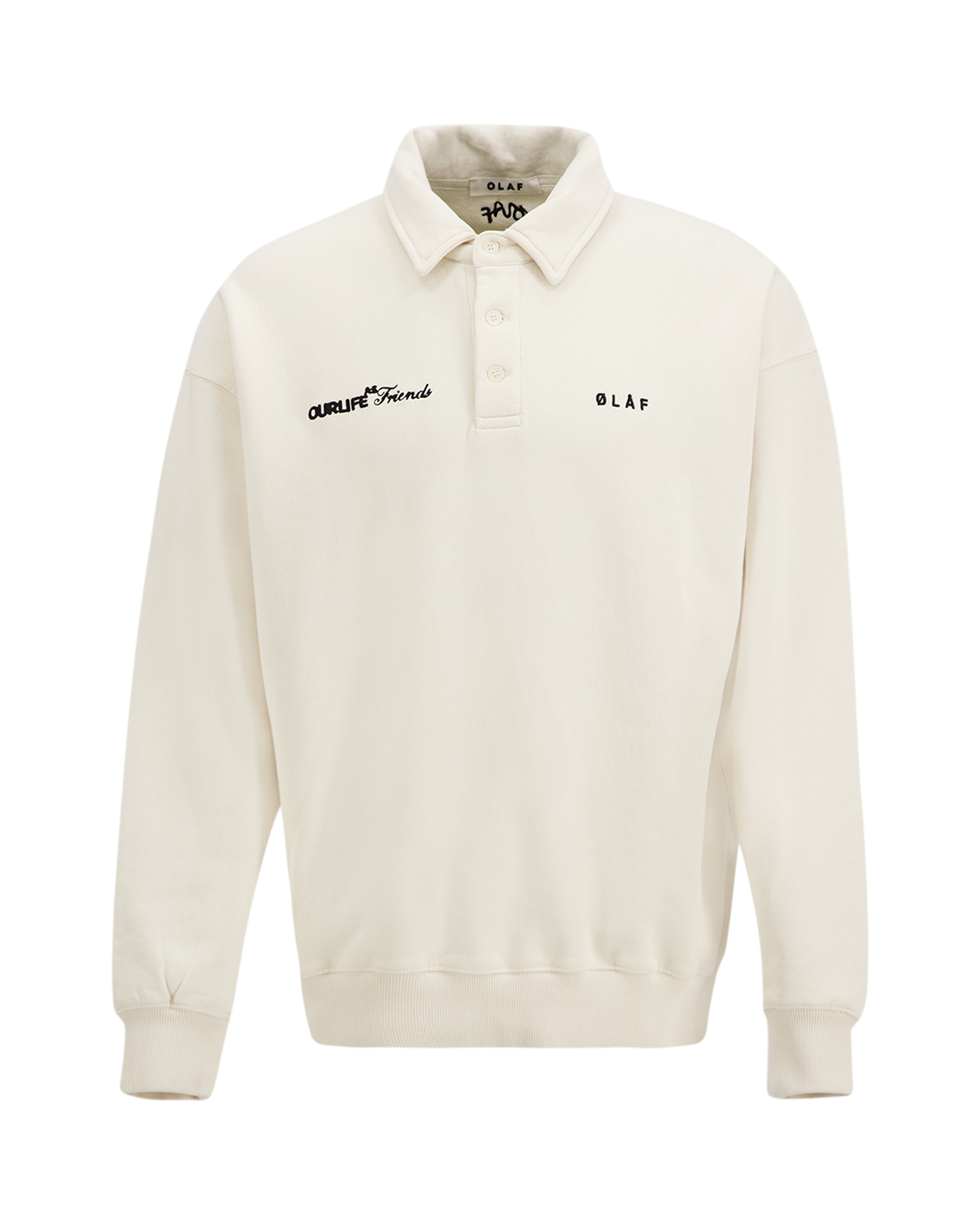 OLAF Script Friends Oversized Polo WIT 1