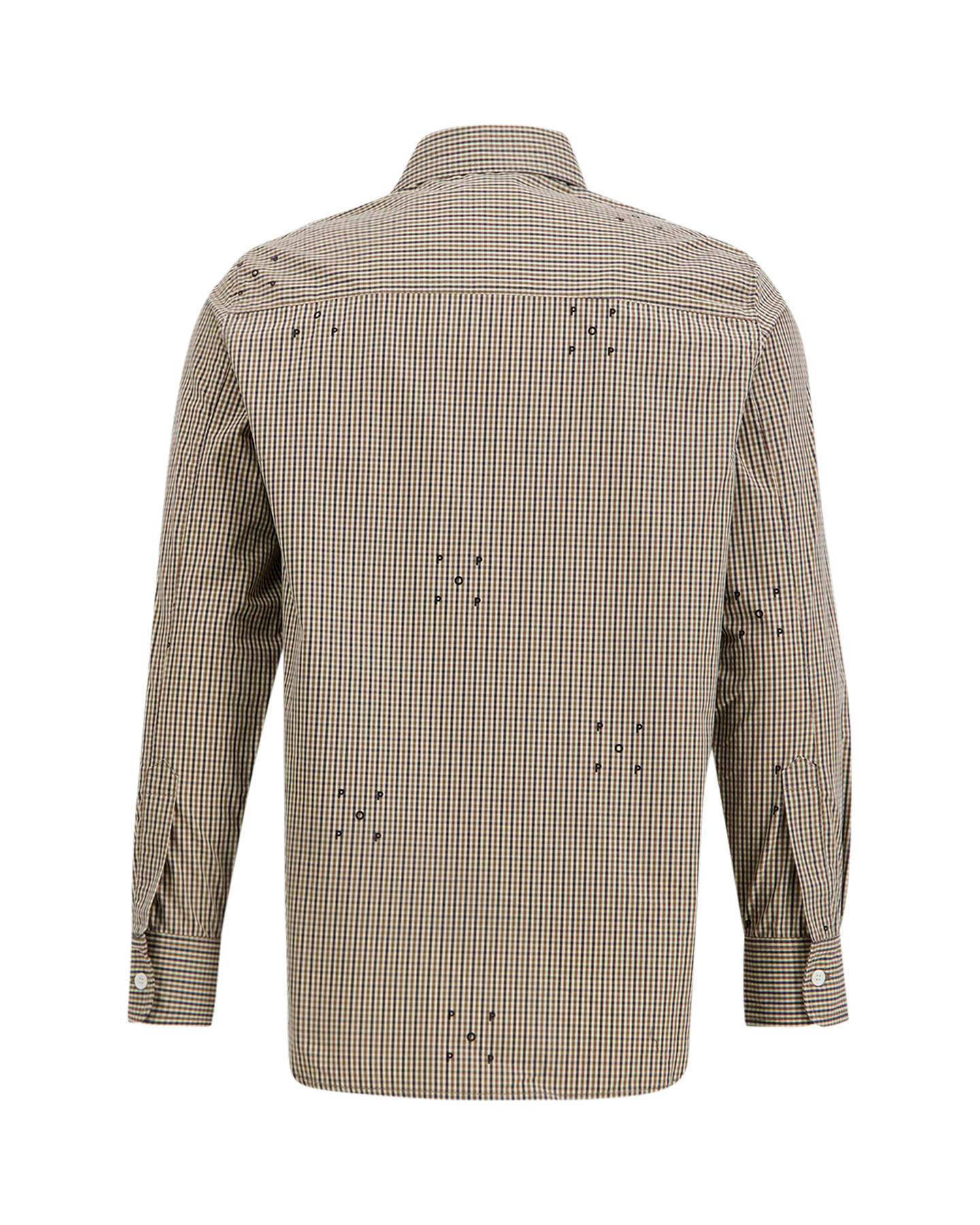 POP Trading Company Checked Allover Logo Shirt BRUIN 2