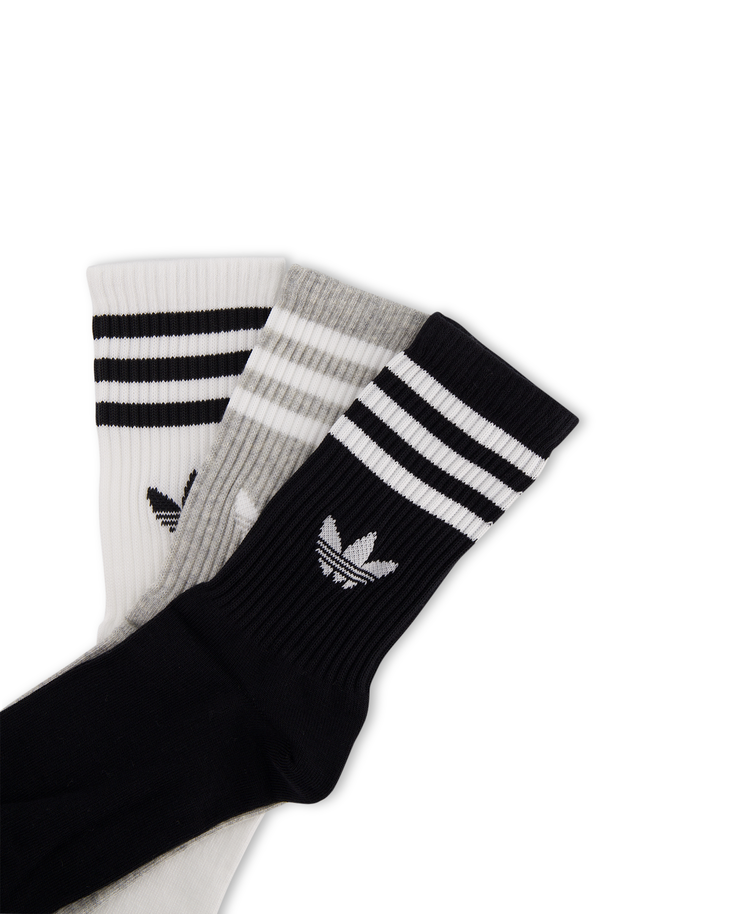 adidas 3 Stripes Crew Socks 3-Pairs GRIJS 3