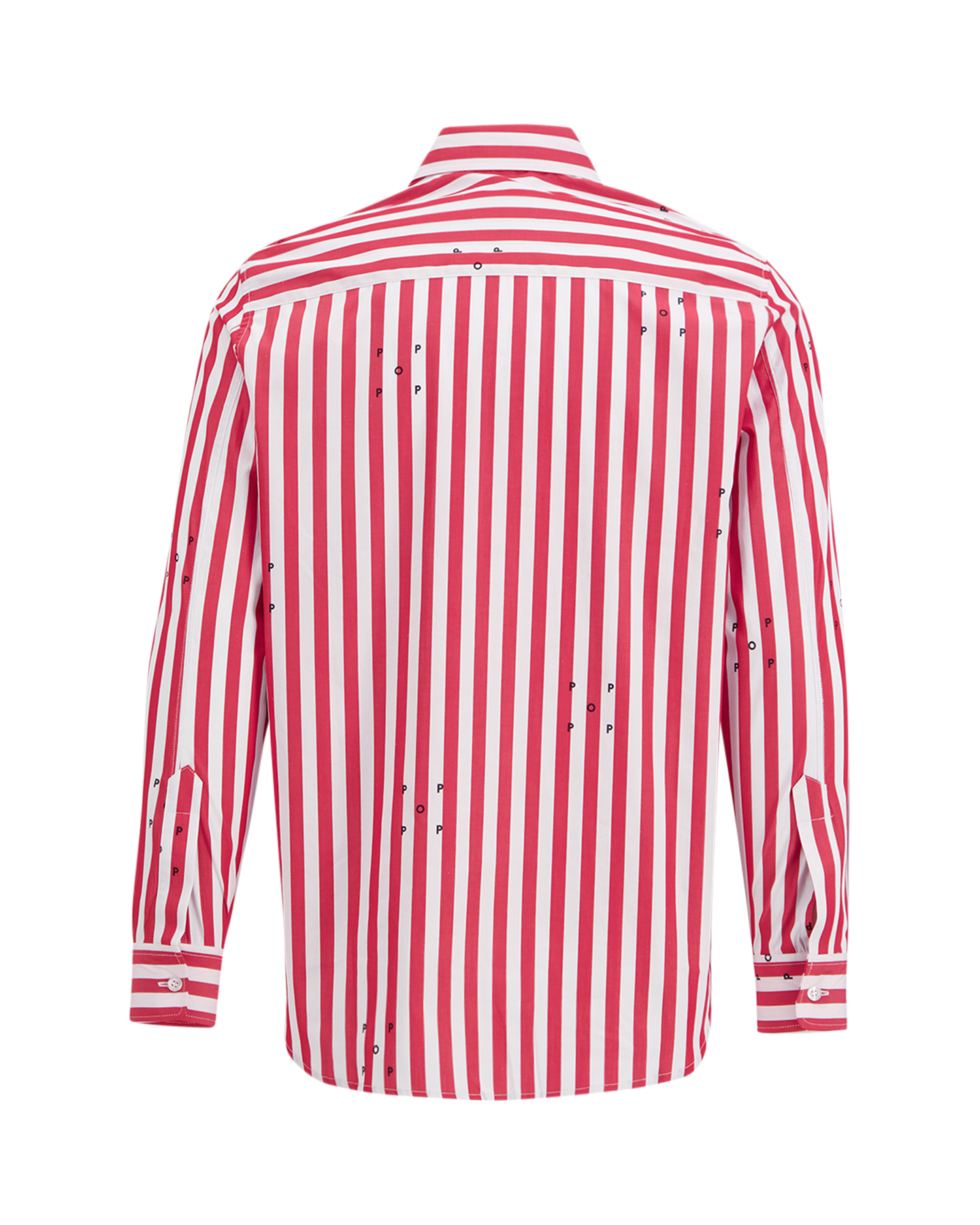 POP Trading Company Logos Stripe Shirt ROOD 2