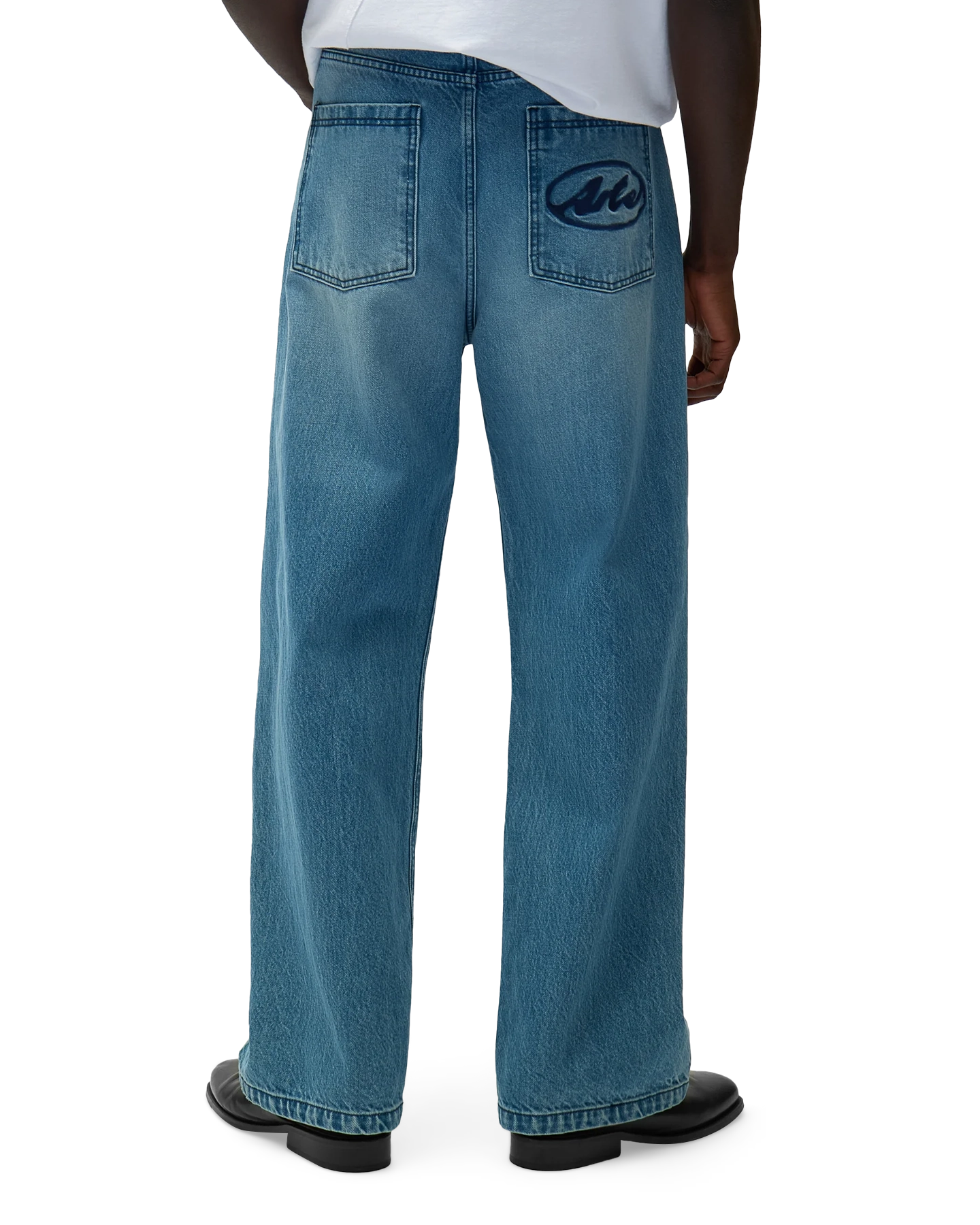 Arte Antwerp Circle Logo Pocket Pants BLAUW 3