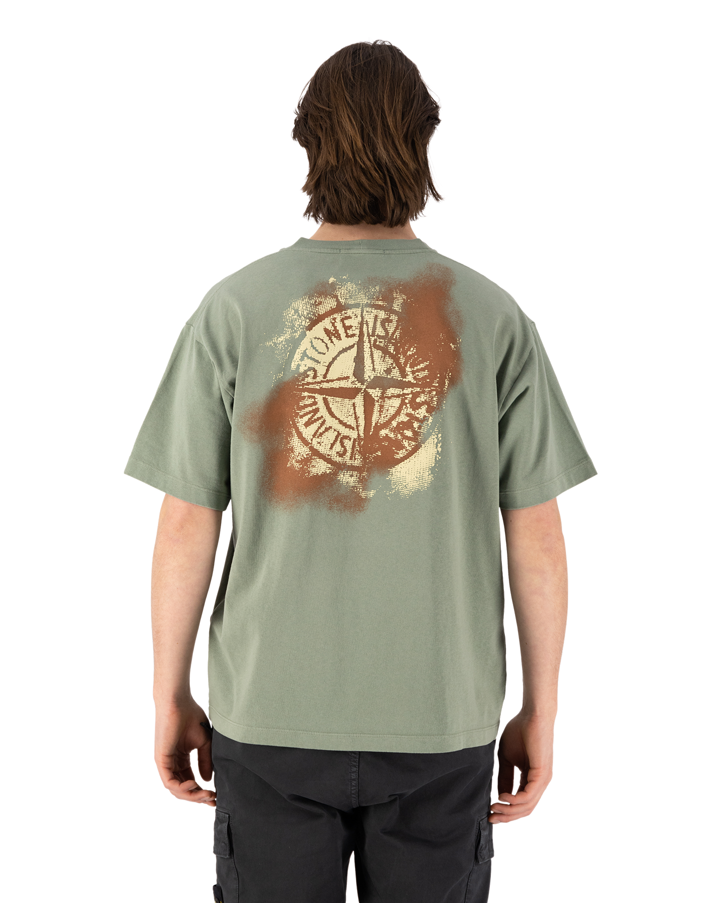 Stone Island 2RCE6 Cotton Jersey Backprint T-Shirt LICHTGROEN 6