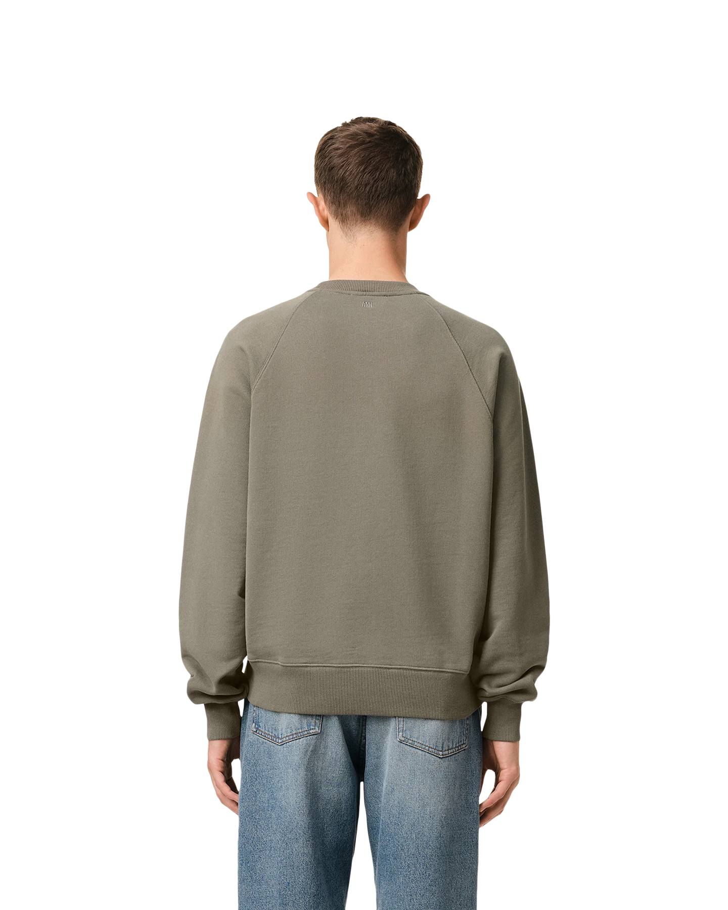AMI Paris Sweatshirt Ami De Coeur Ton Sur Ton GRIJS 4