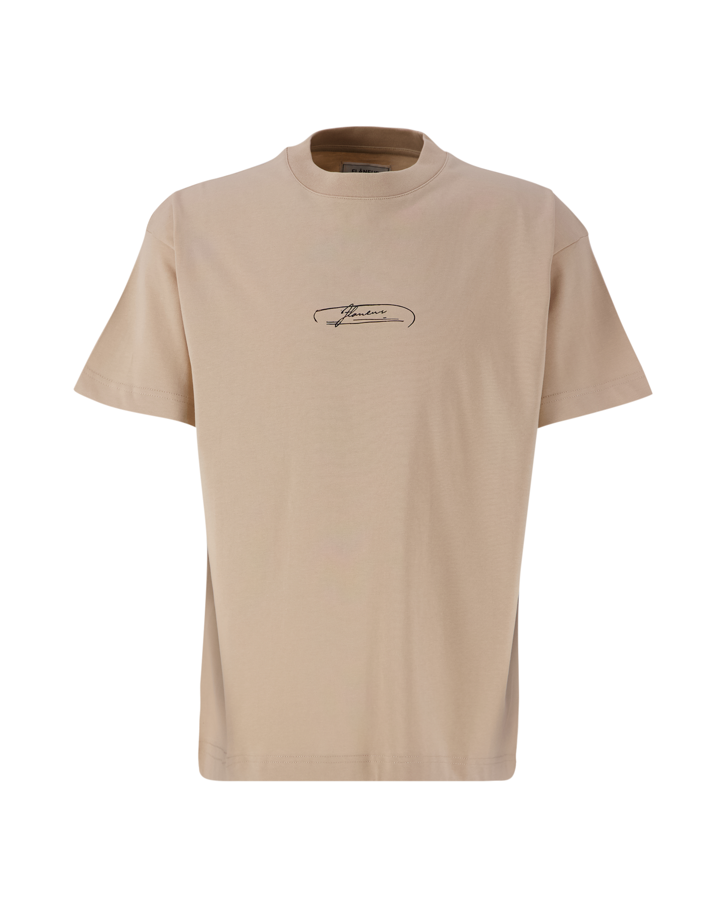 Flaneur Letter T-Shirt BEIGE 2