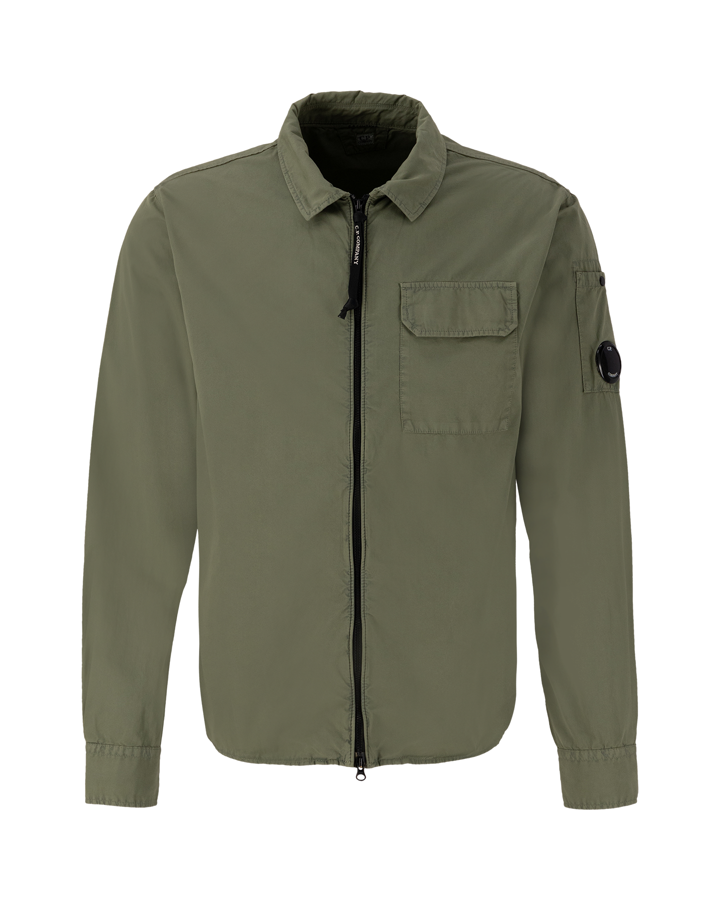 C.P. Company Gabardine Zipped Shirt GROEN 1
