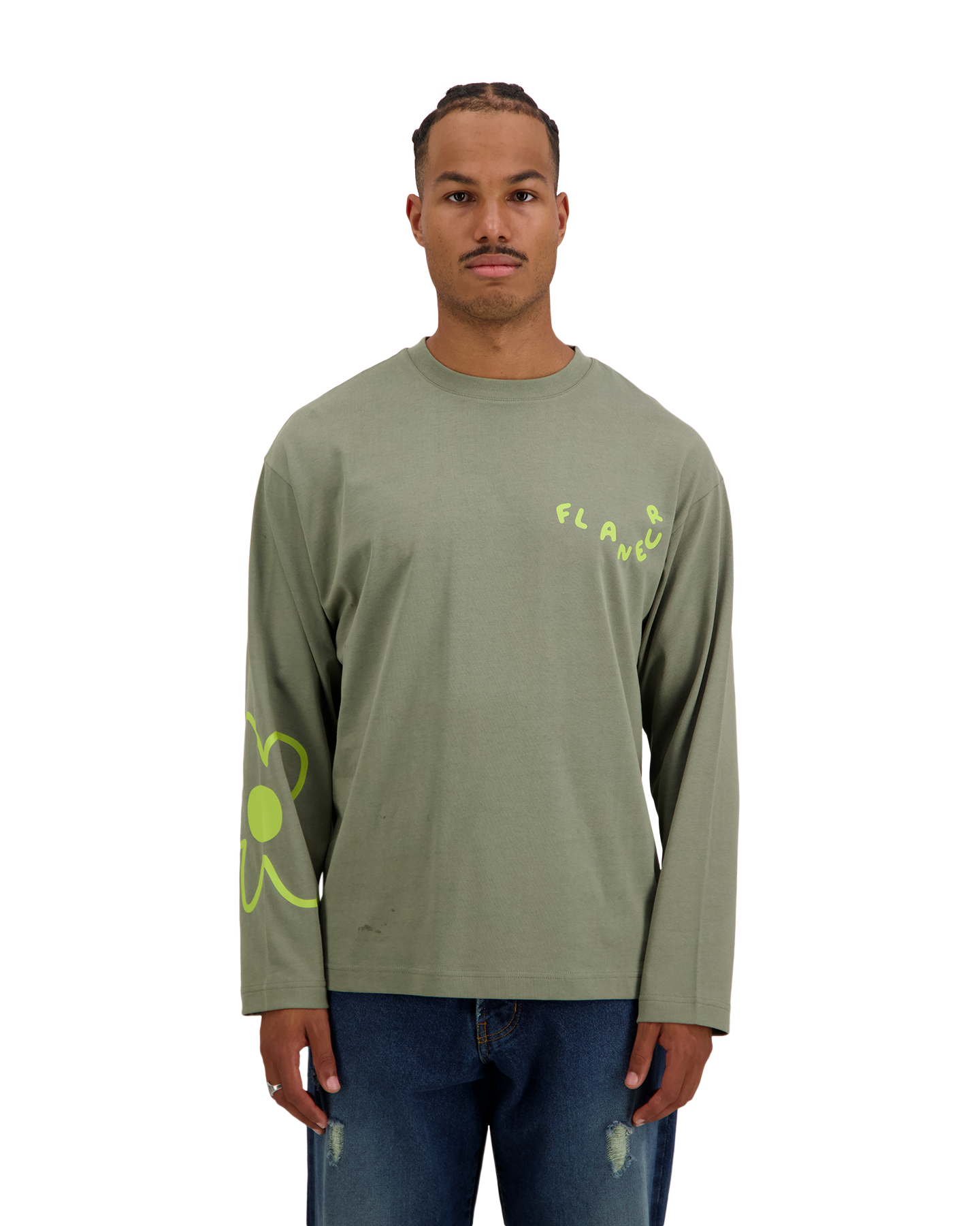 Flaneur Blossom Long Sleeve KHAKI 3