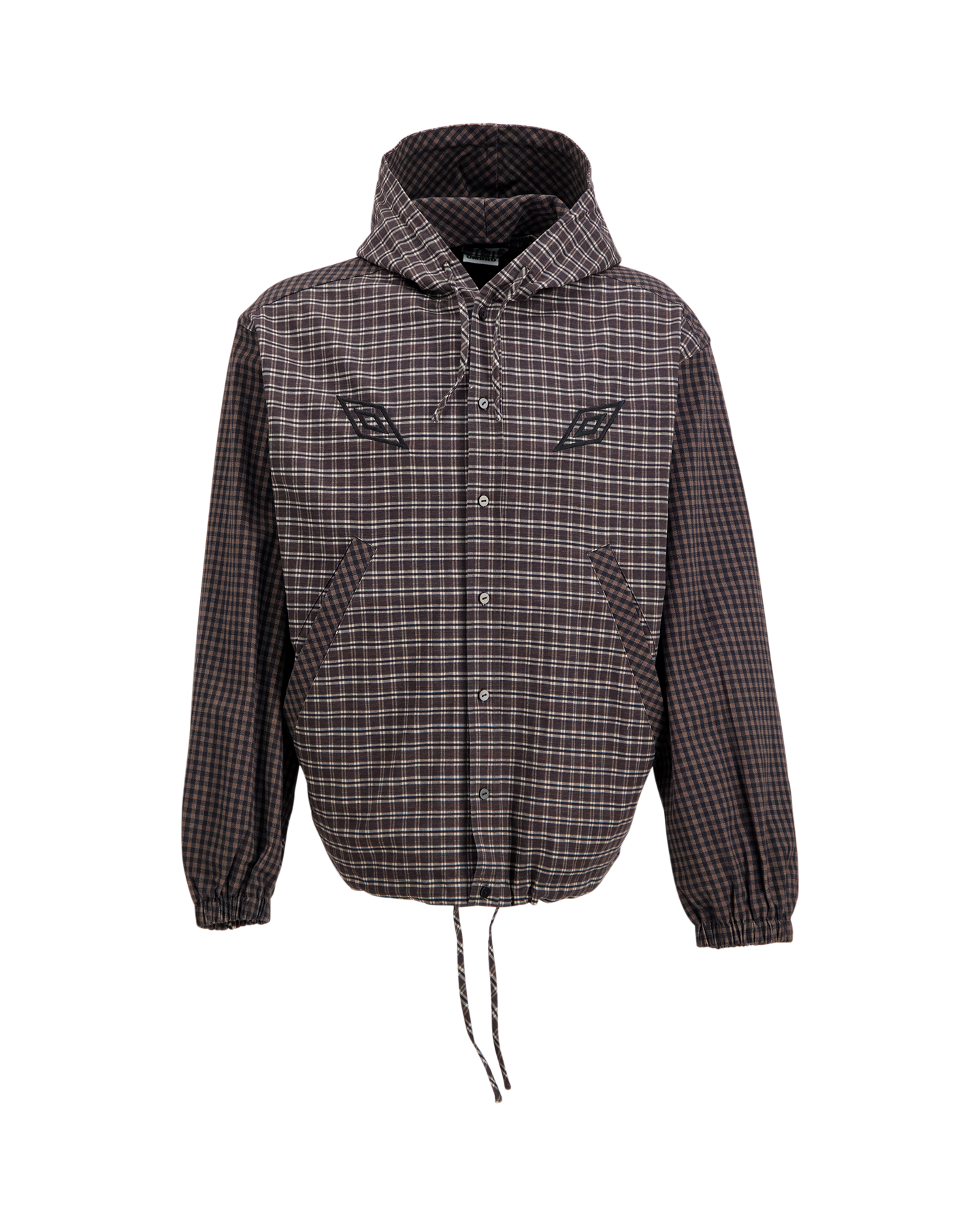 Umbro by Slam Jam Double Plaid Jacket DONKERBRUIN 1