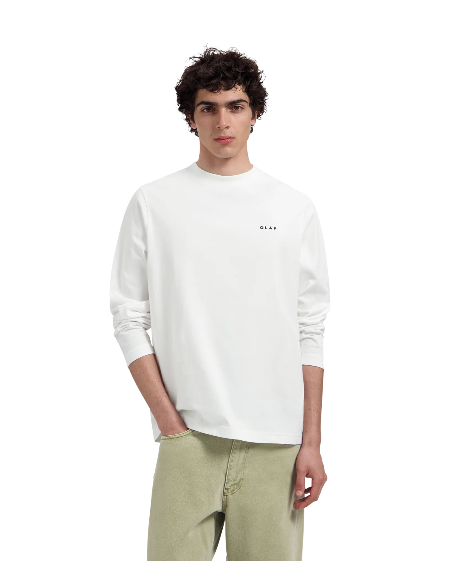 OLAF Broken Plate Ls Tee WIT 4