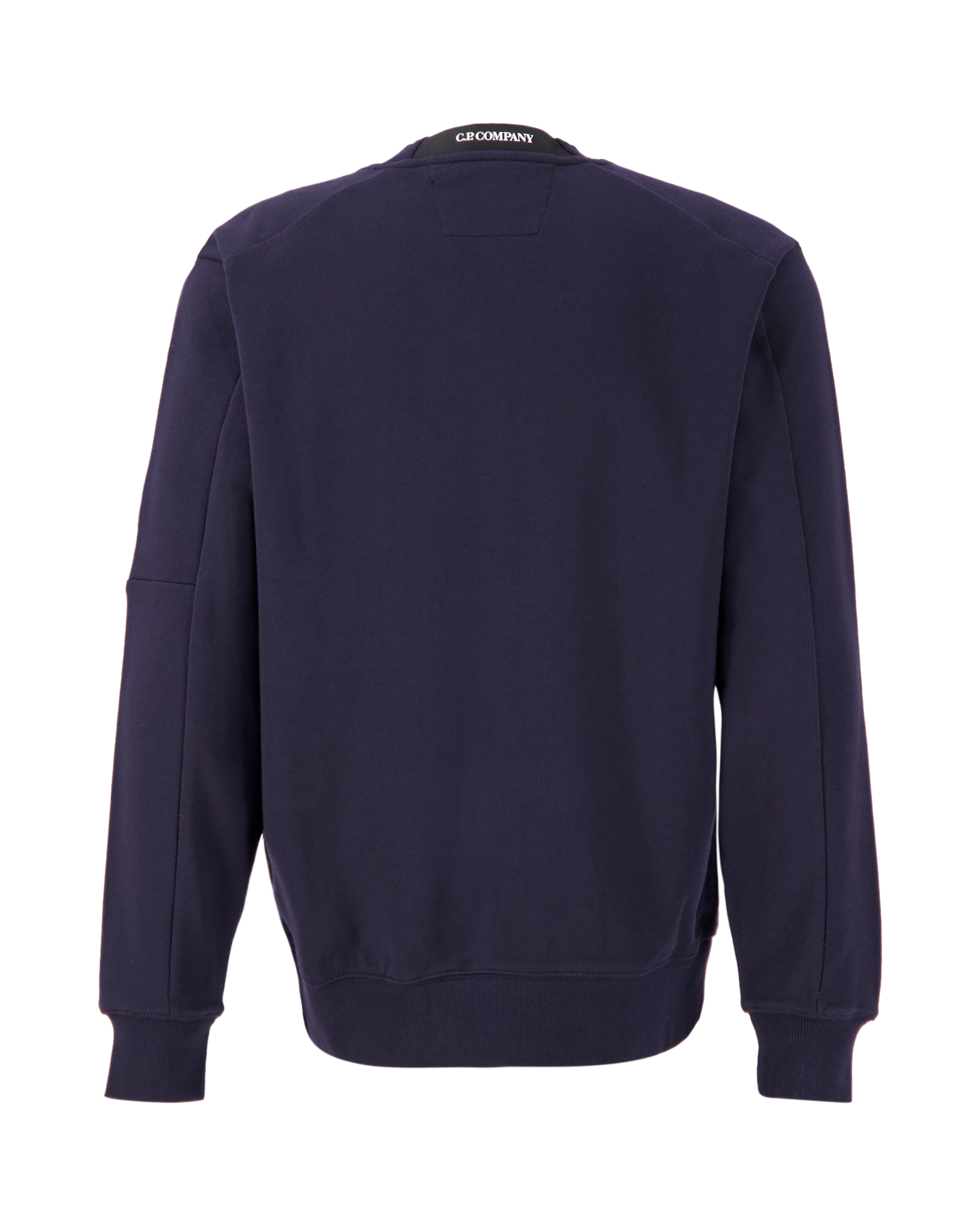 C.P. Company Diagonal Raised Fleece Crew Neck Lens Sweatshirt DONKERBLAUW 2