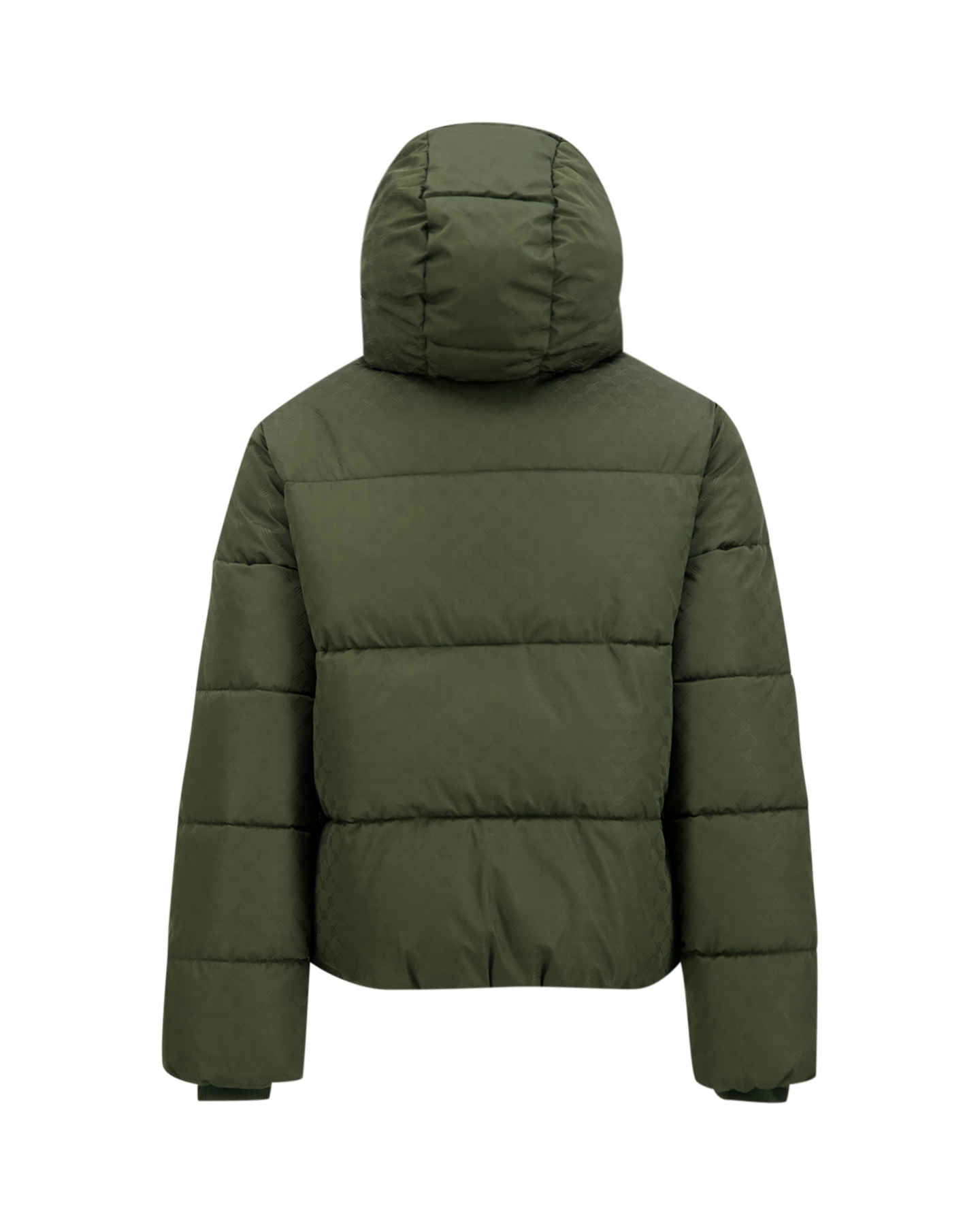 Daily Paper Monogram Puffer Jacket DONKERGROEN 2