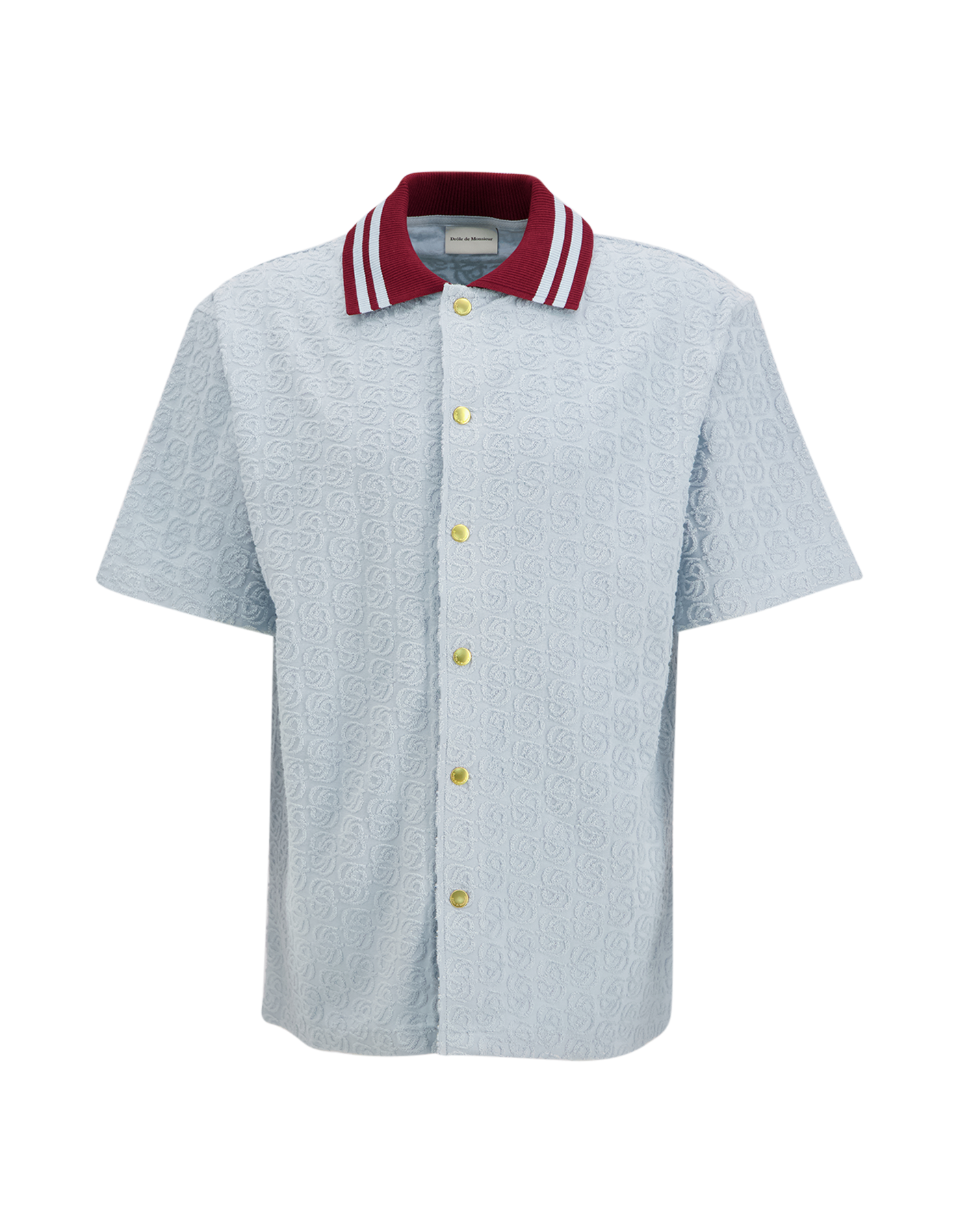 Drole de Monsieur Monogram Shirt BLAUW 1