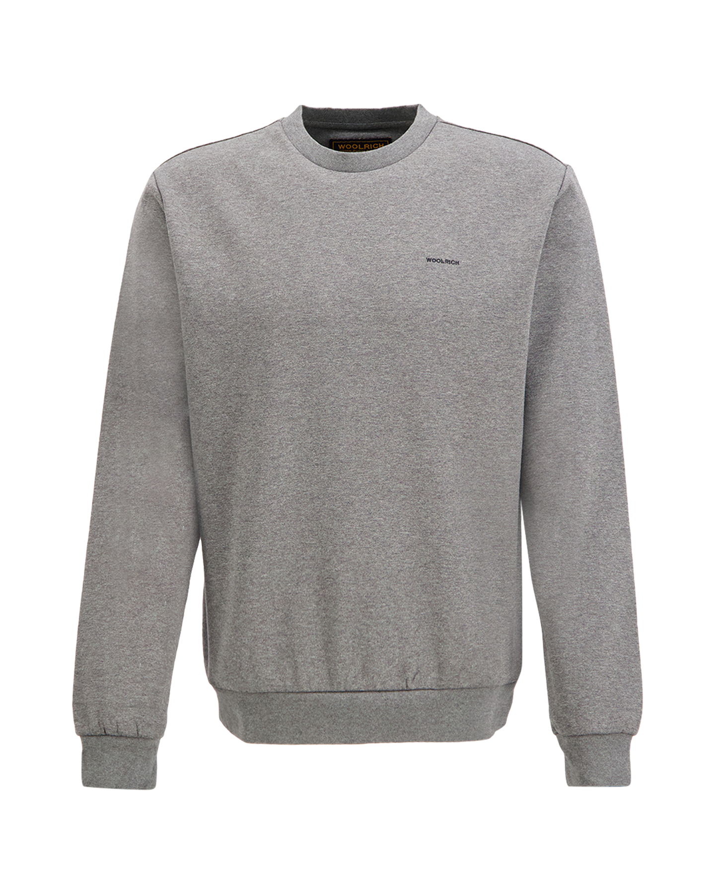 Woolrich Logo Interlock Crewneck ANTHRACIET 1