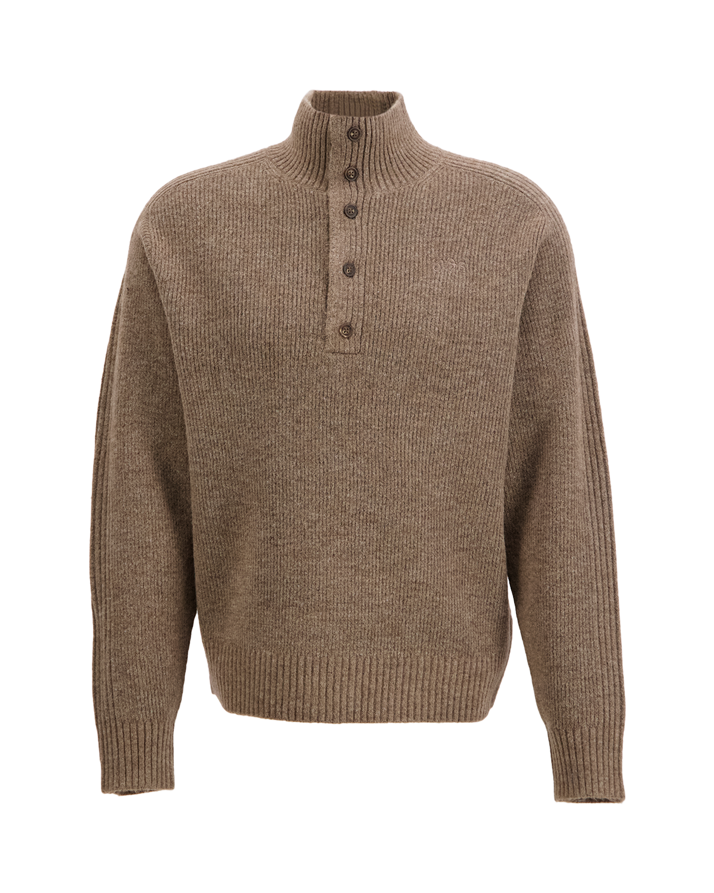 OLAF Knitted Mock Neck BRUIN 1