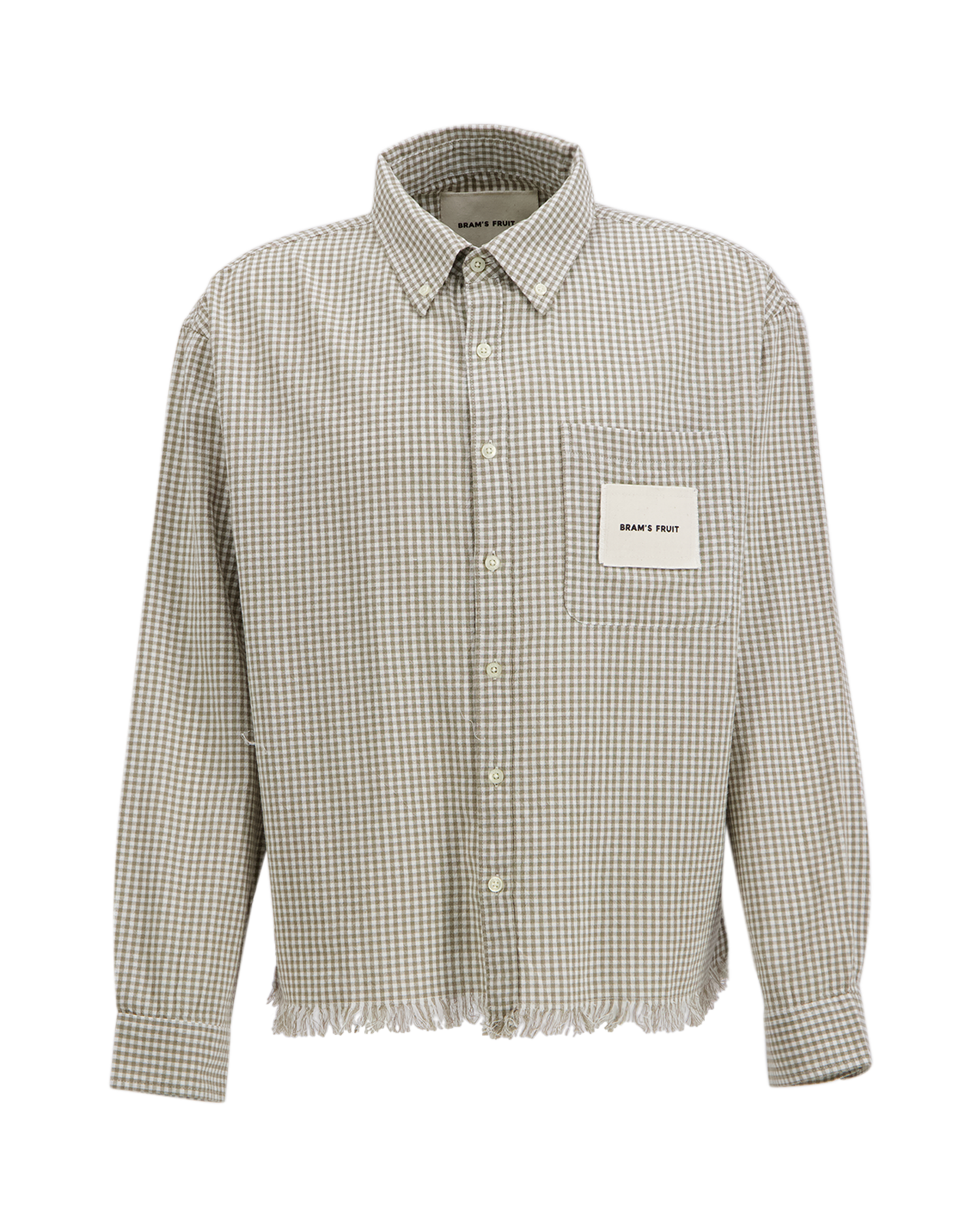 Brams Fruit Distressed Farmer'S Shirt Ls LICHTGROEN 1