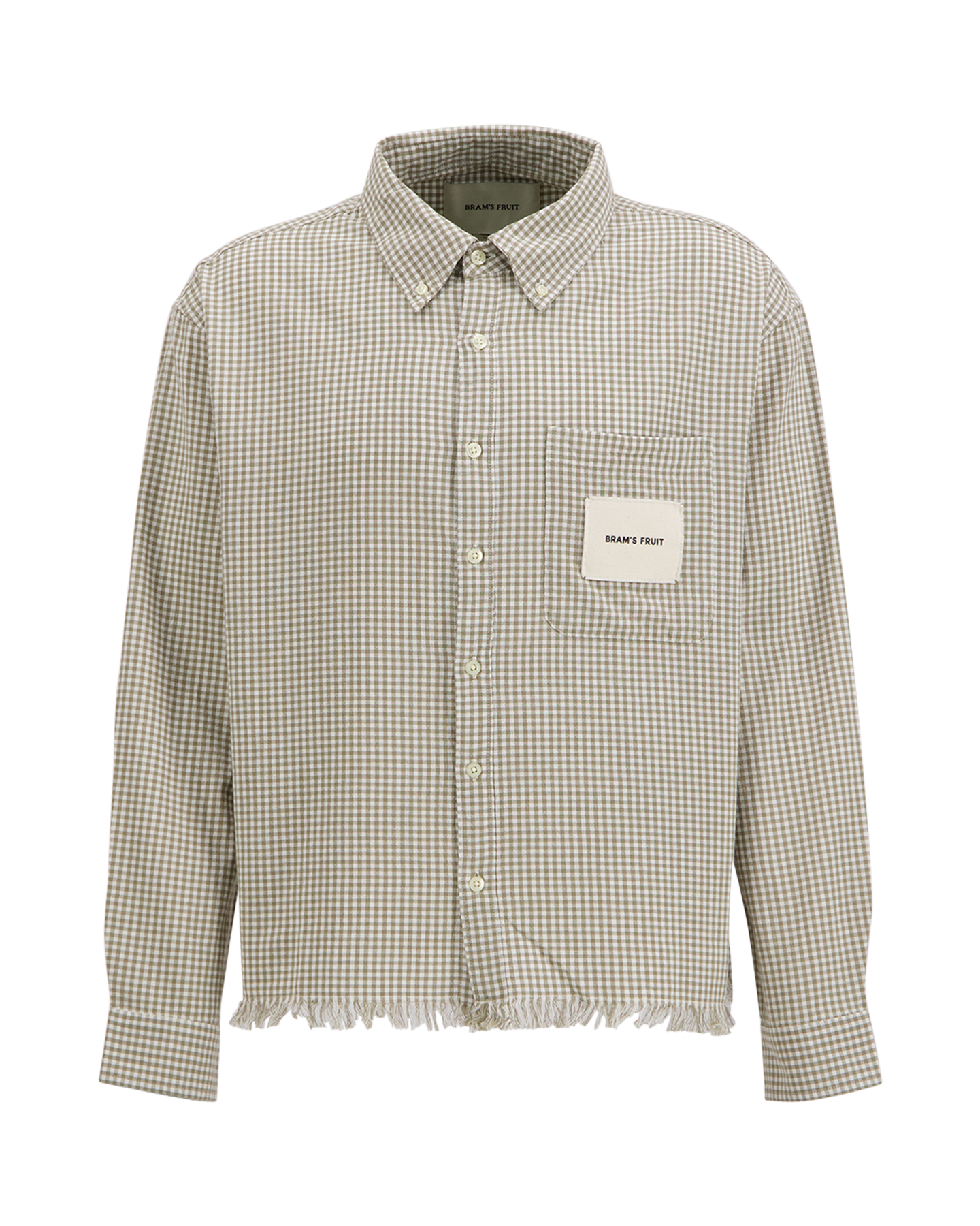 Brams Fruit Distressed Farmer'S Shirt Ls LICHTGROEN 1