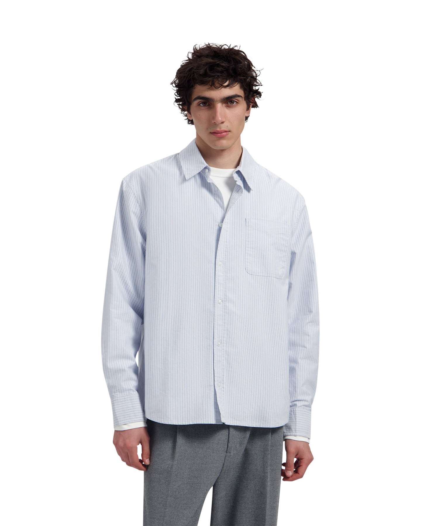 OLAF Oxford Relaxed Shirt LICHTBLAUW 3